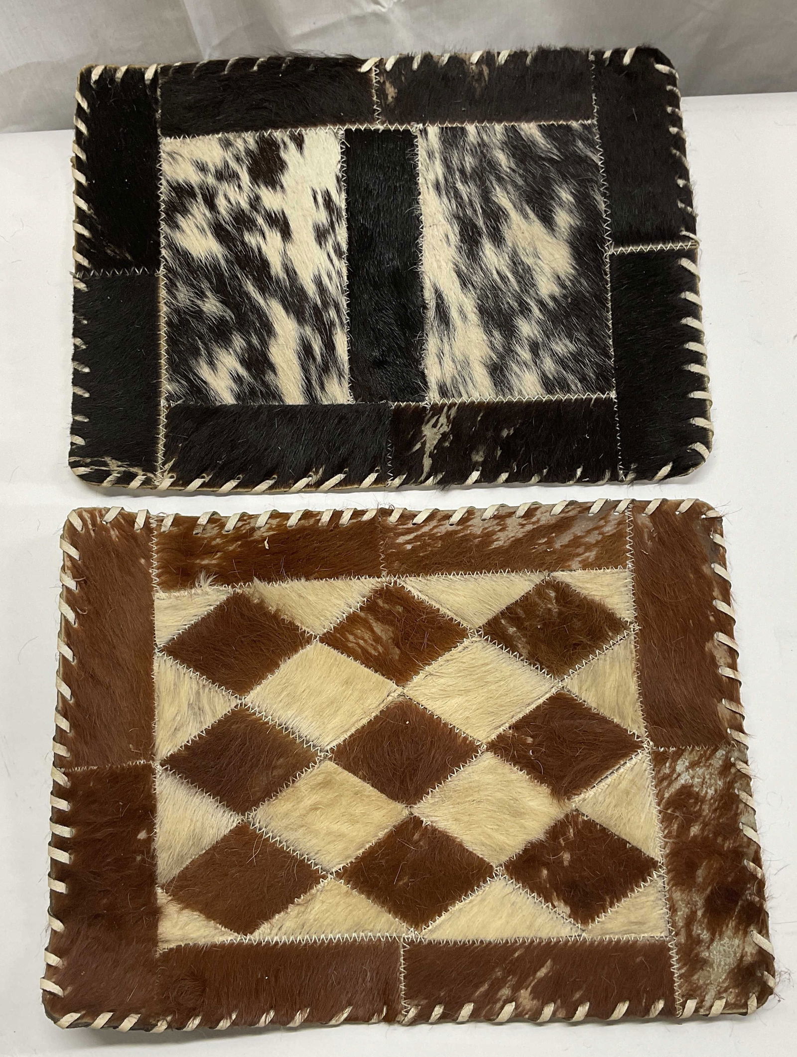 Lot 2 Vintage Cowhide Placemats (1 of 7)