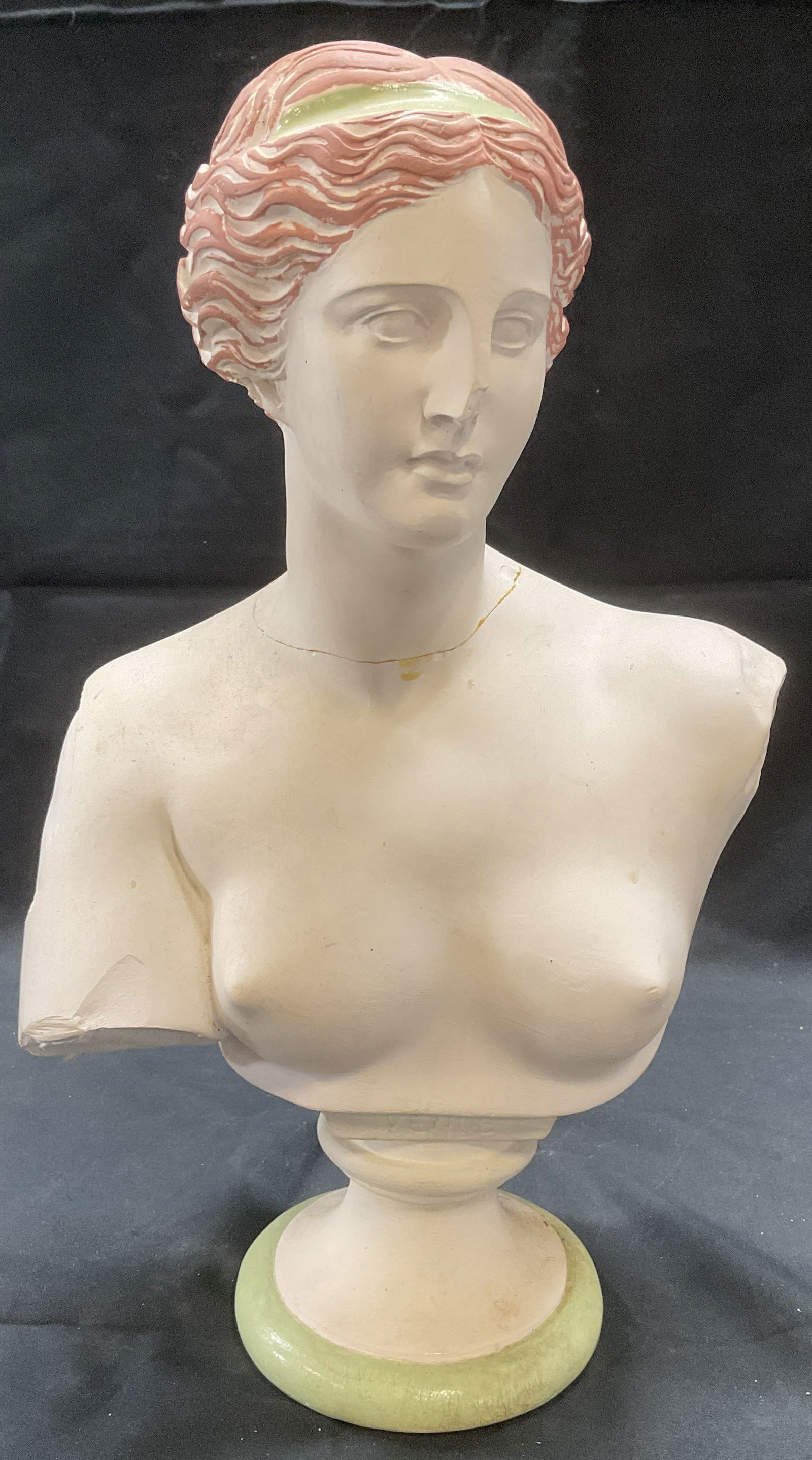 Classical Style Venus De Milo Cast Plaster Bust (1 of 6)