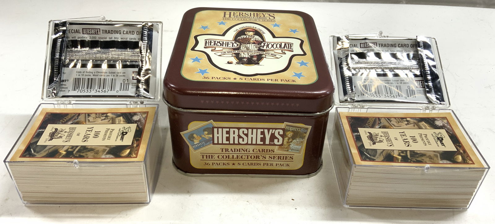 Lot 100+ Hersheys Trading Cards W Orig Box (1 of 10)