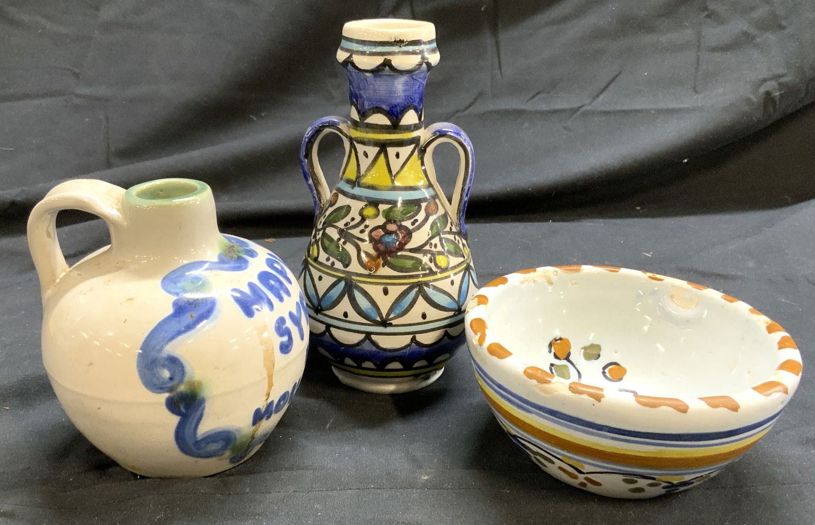 Lot 3 Assorted Signed Hand Crafted Ceramic Vessels (1 of 9)