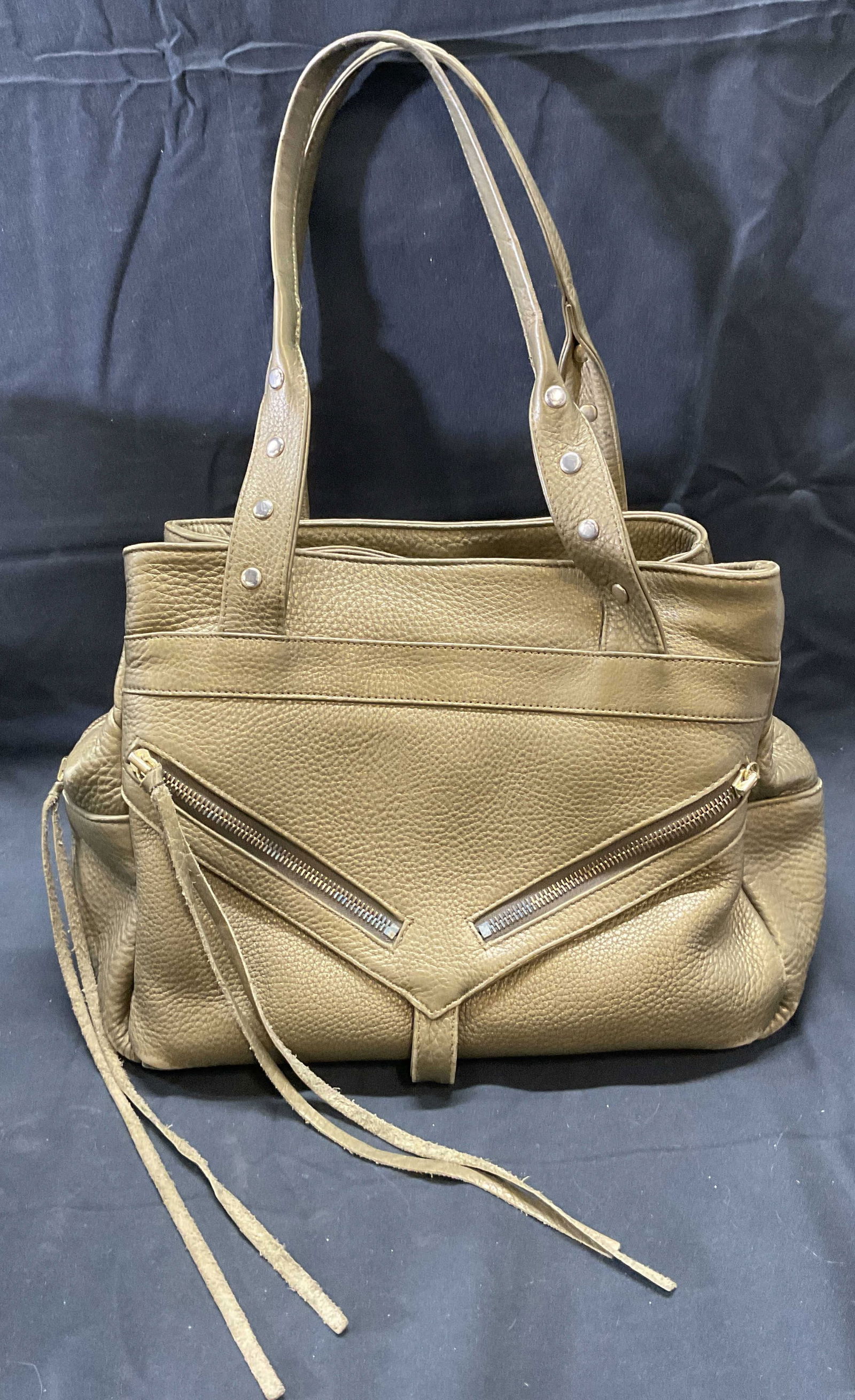 Botkier Green Leather Handbag (1 of 9)