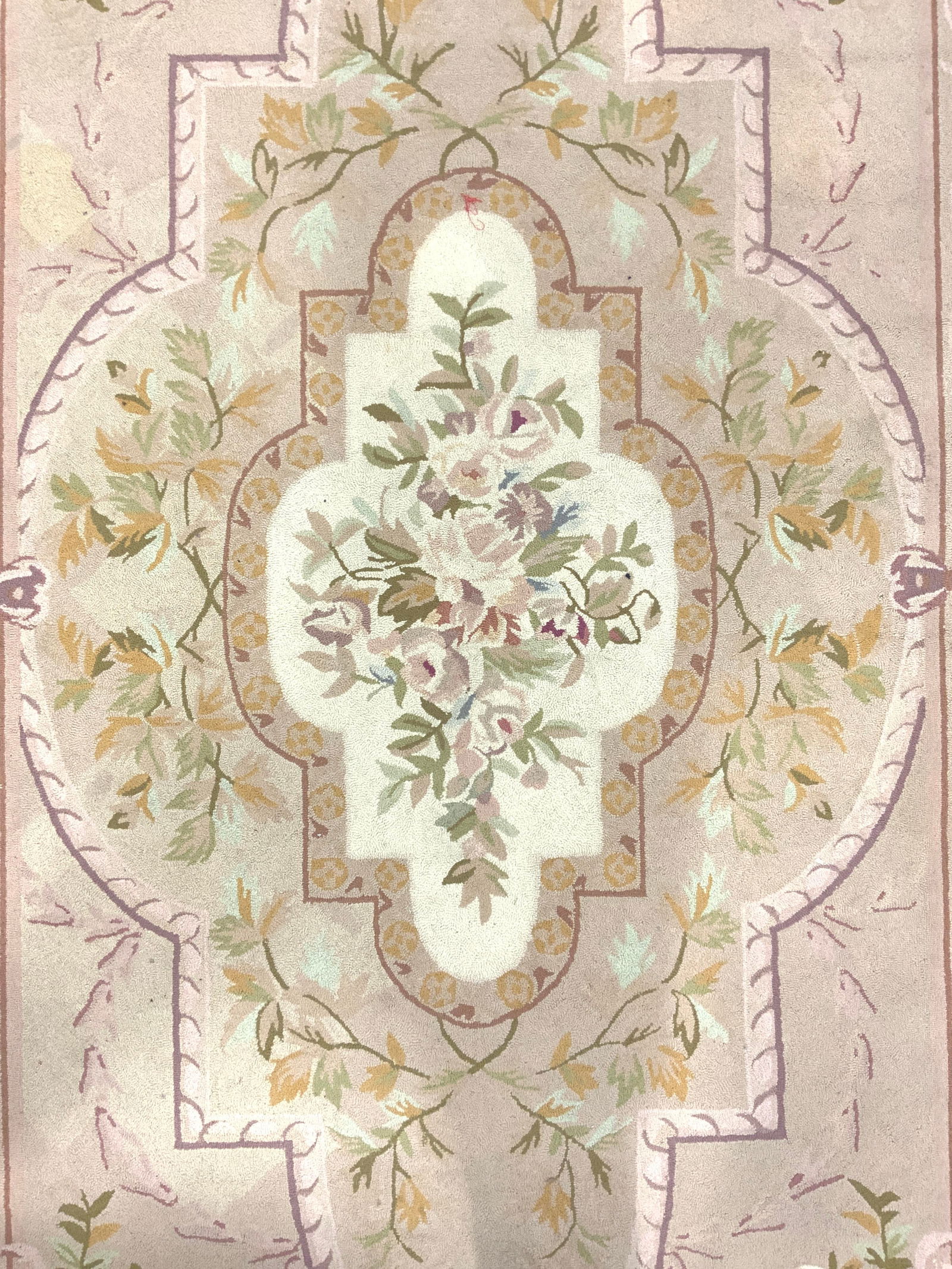 Vntg Traditional French Aubusson Style Wool Rug (1 of 7)
