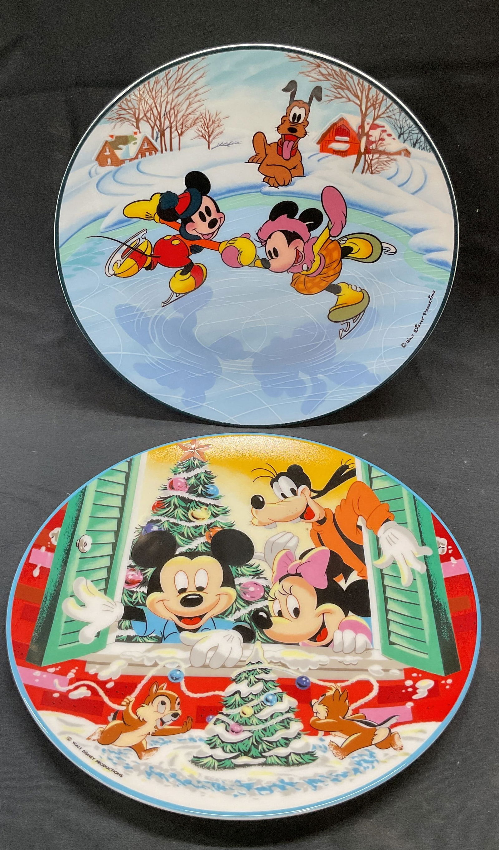 2 Vntg SCHMID Disney Mickey Mouse Porc Plates 1984+ (1 of 7)