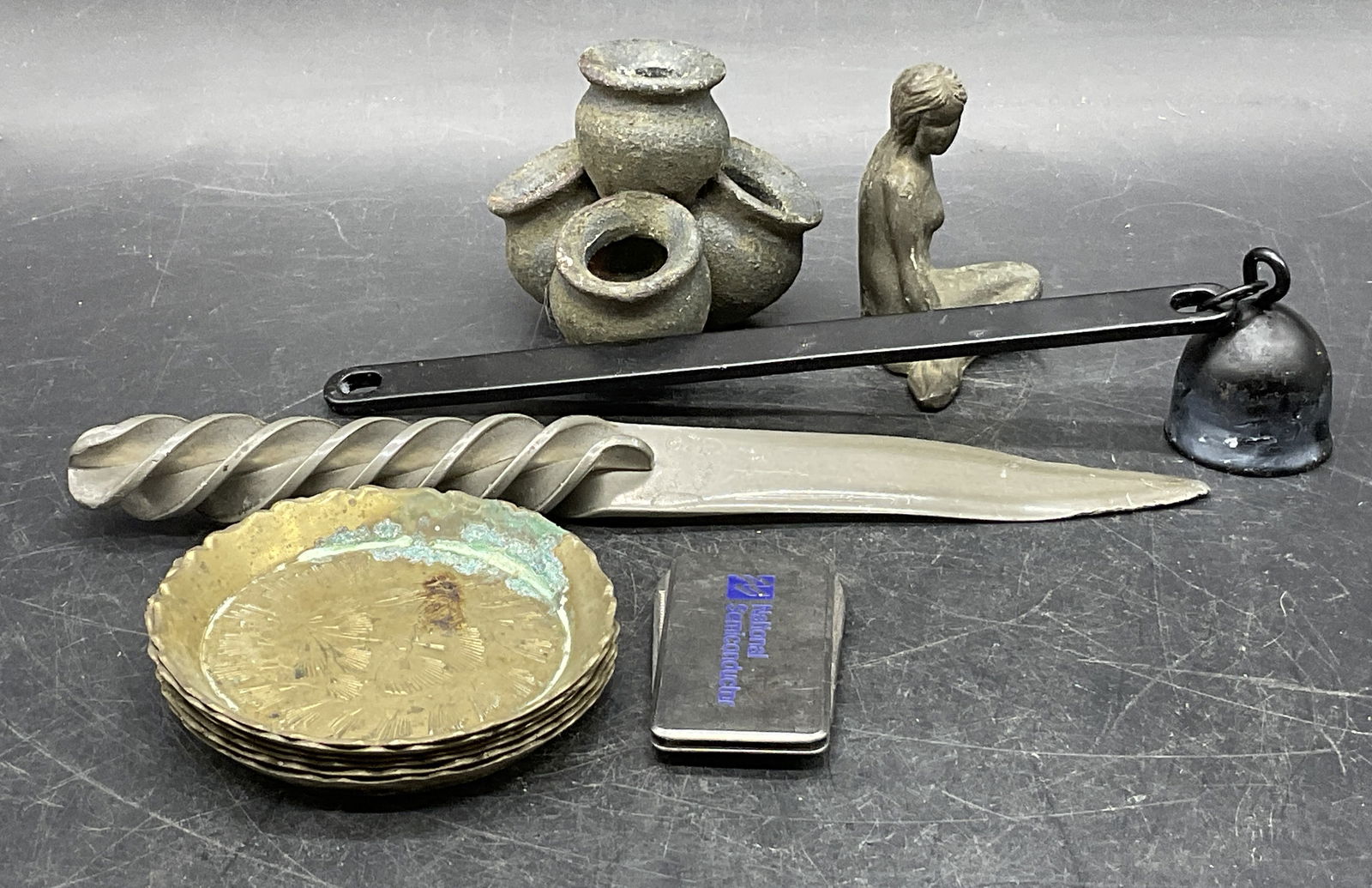 Grp Vintage Metal & Ceramic Tabletop Accessories (1 of 9)