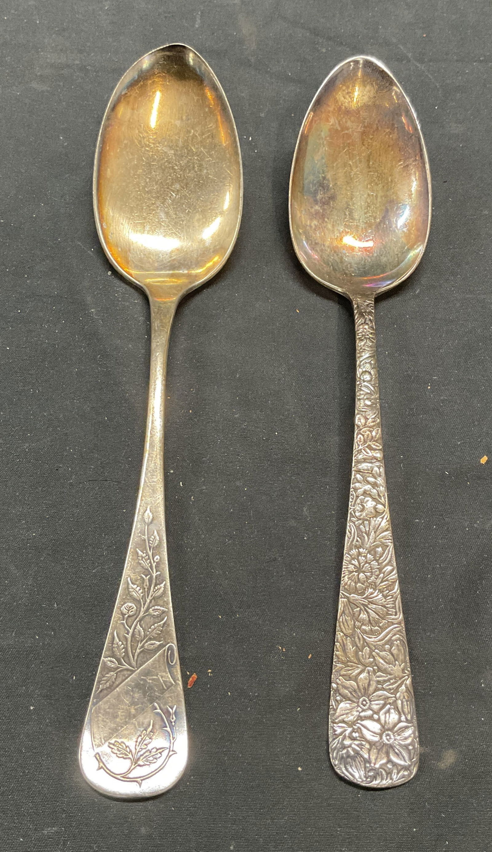Lot 2 Antq Pairpoint & Rogers Silver Pl Spoons (1 of 7)