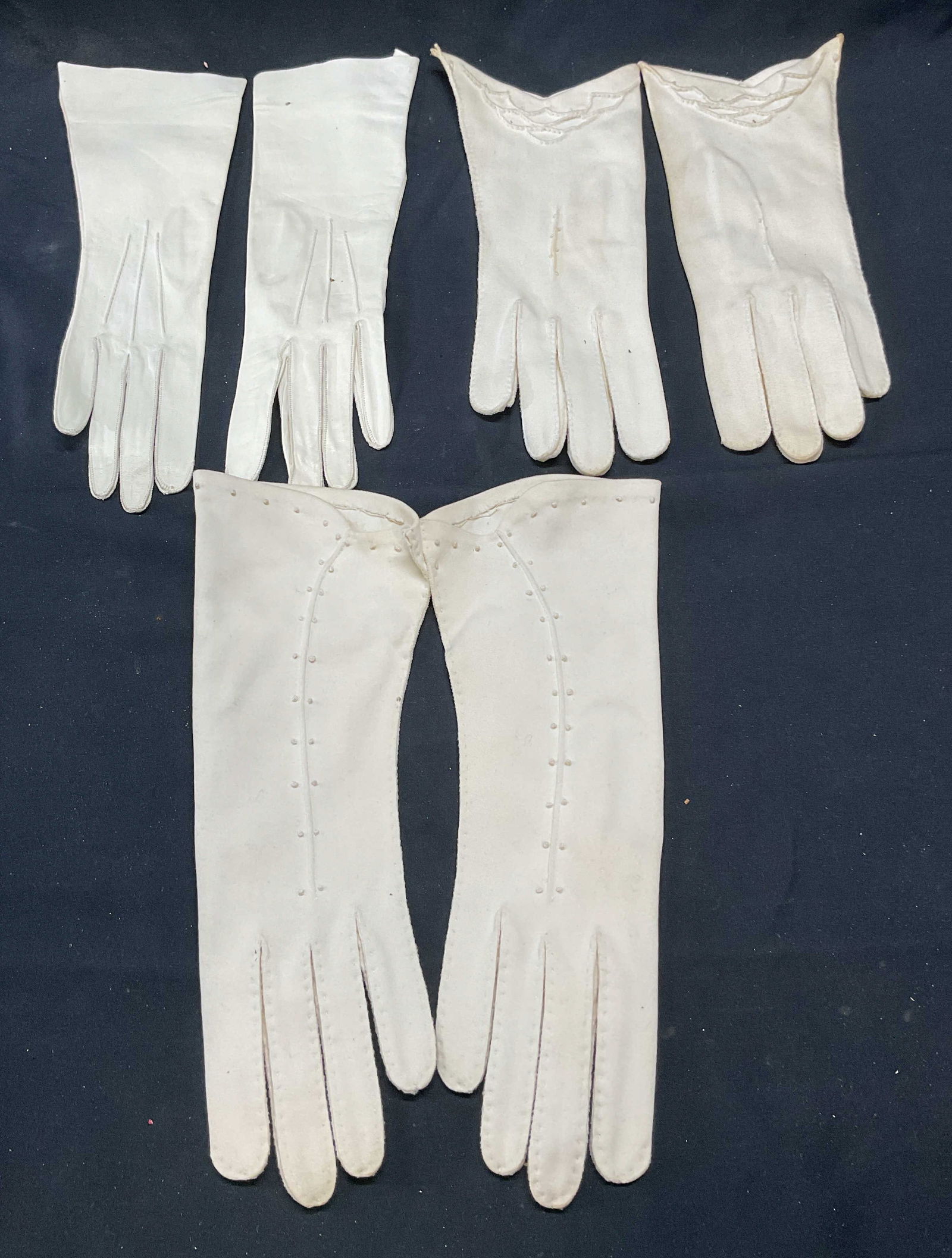 Lot 3 Vntg Macys & Duchess Gloves, Leather Gloves (1 of 7)