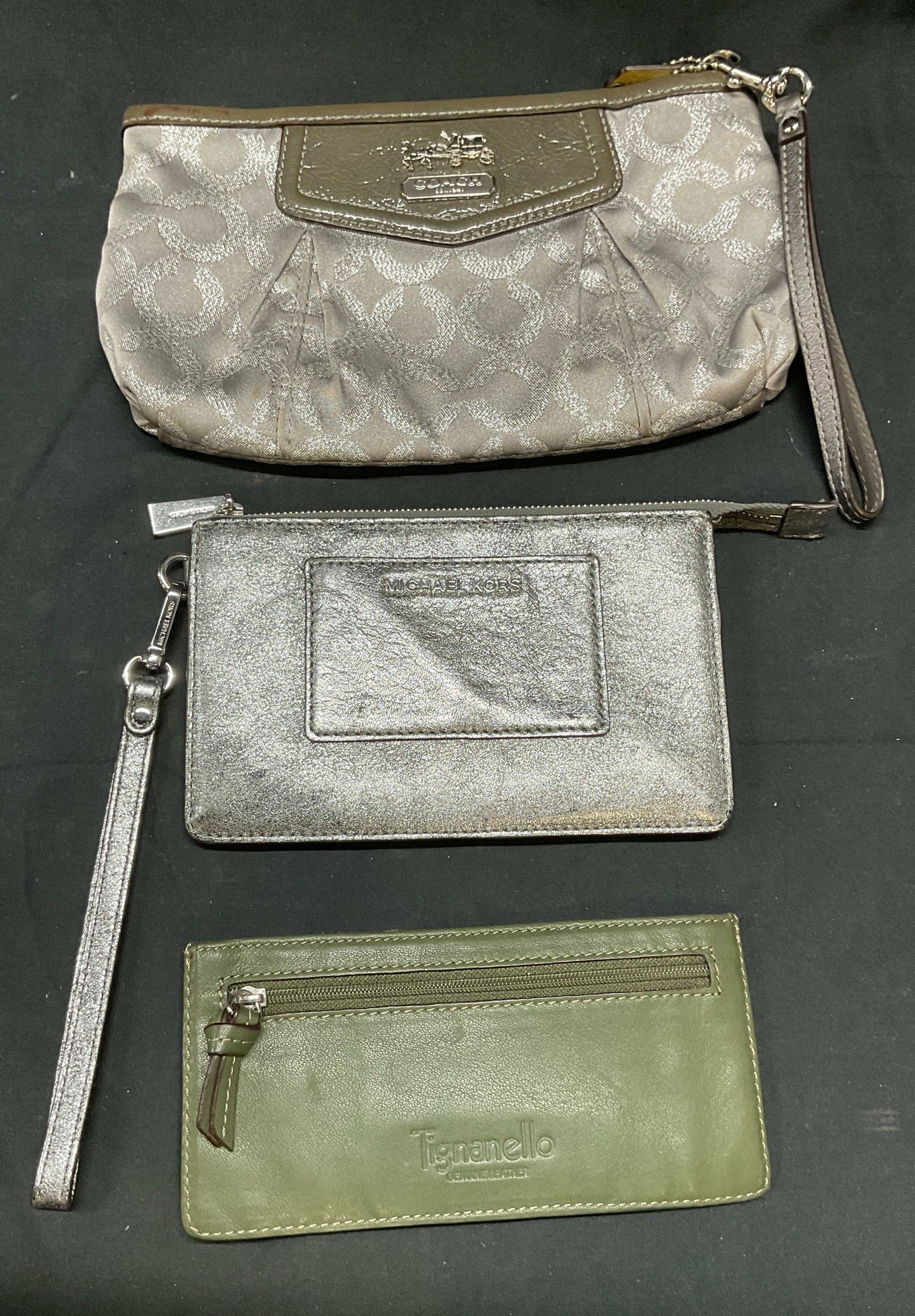 Lot 3 Coach, Michael Kors Leather Wristlets + (1 of 7)