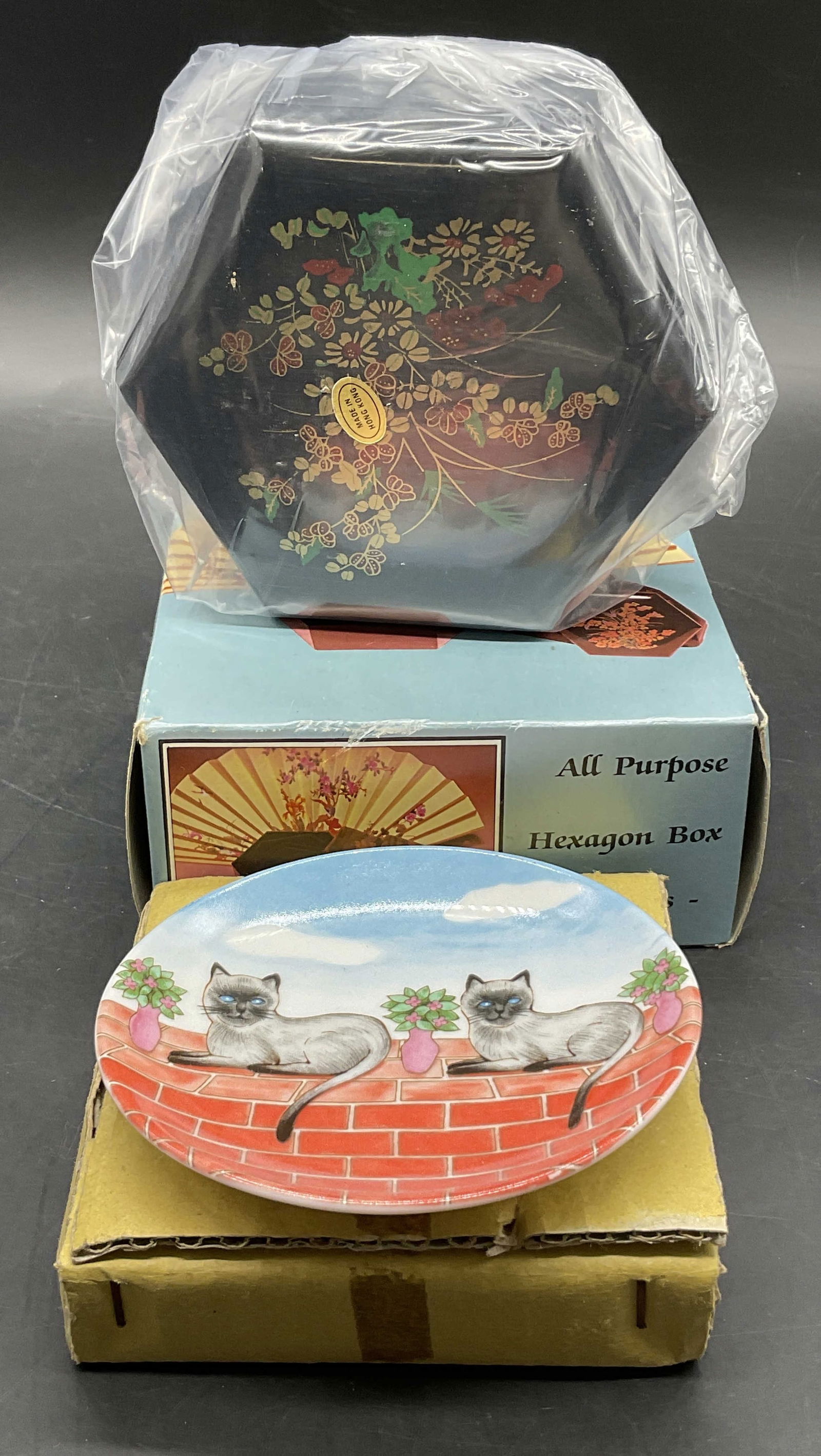 Lot 2 Trinket Boxes & Trinket Dish, Original Bx (1 of 7)