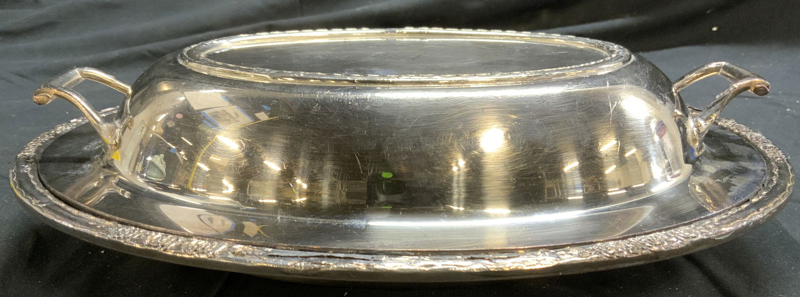 CAMILLE INTL SILV CO Silv Pl Vntg Serv Dish W Lid (1 of 8)