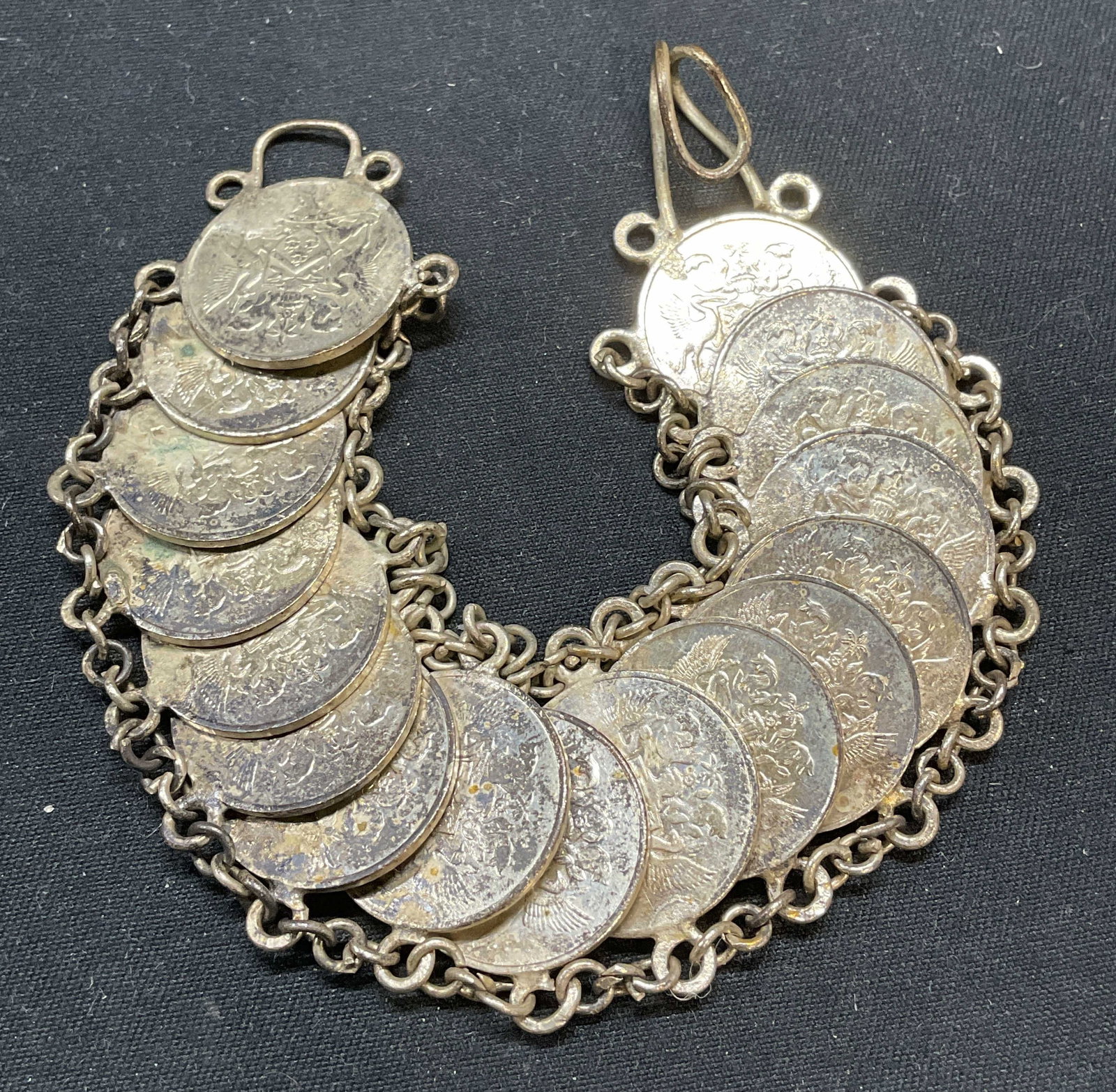 Vintage Trinidad & Tobago Coin Bracelet (1 of 6)