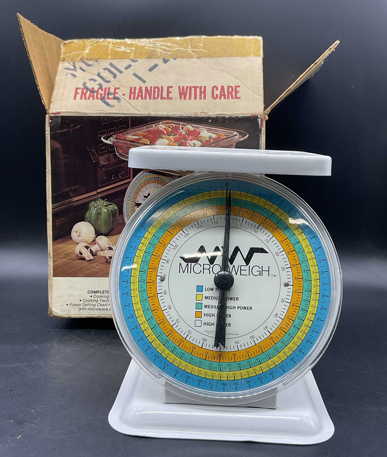MICRO WEIGH Vntg Microwave Cooking Scale, Org Bx US (1 of 9)