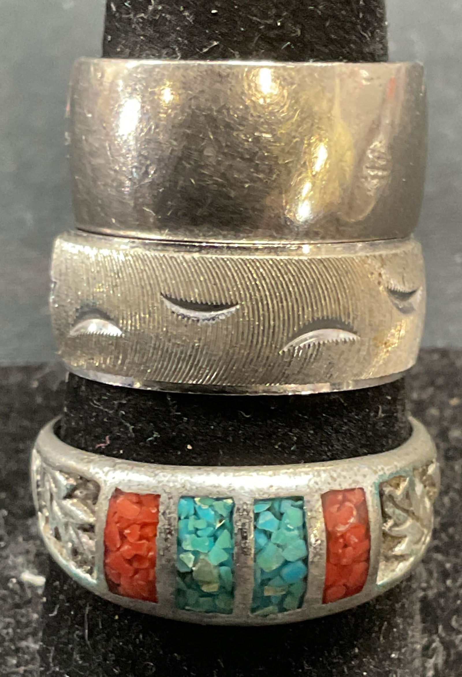 Lot 3 18k Gold Plated Ring + (1 of 6)