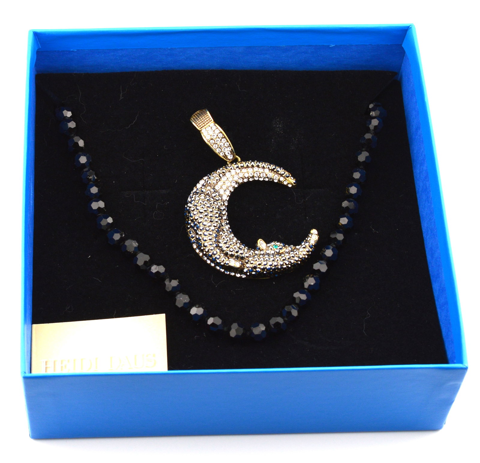 Heidi Daus Jet Bead Necklace Removable Pendant (1 of 5)