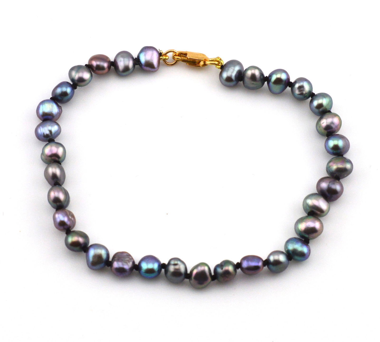 14K Gold Iridescent Freshwater Pearl Bracelet (1 of 3)