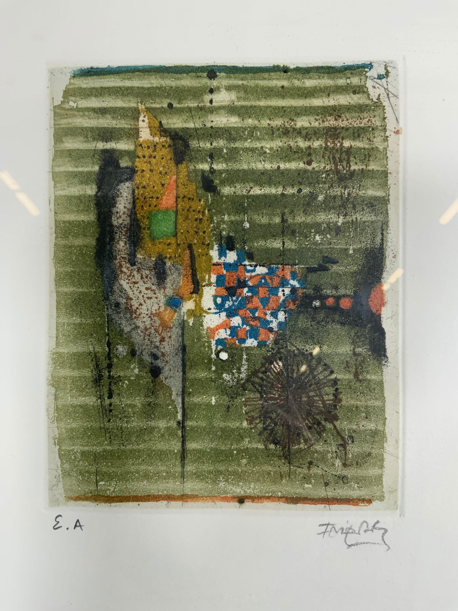 Johnny Friedlaender Framed & Sgnd Aquatint A.P (1 of 10)