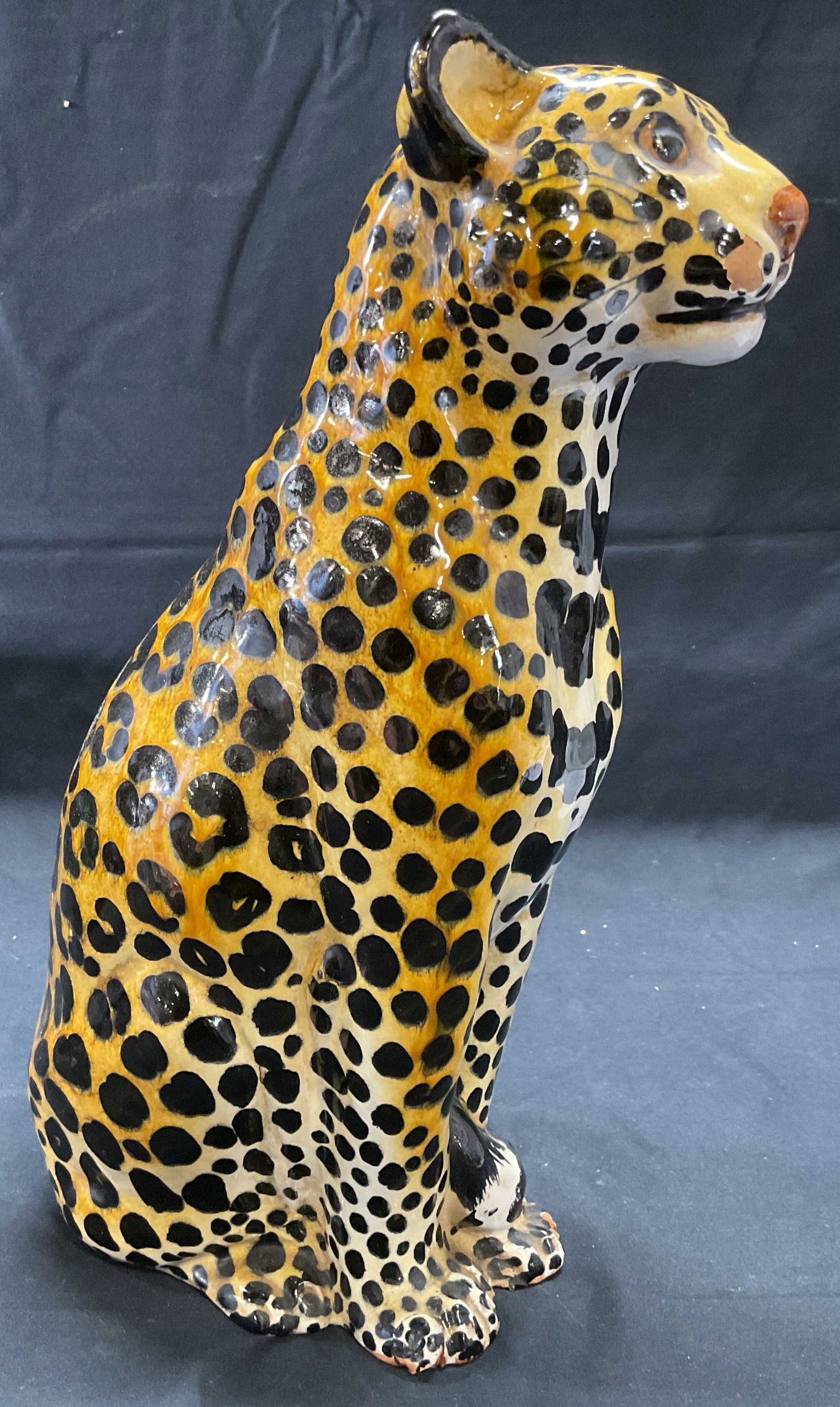 Vintage Hand Painted Ceramic Cheetah Figural (1 of 6)