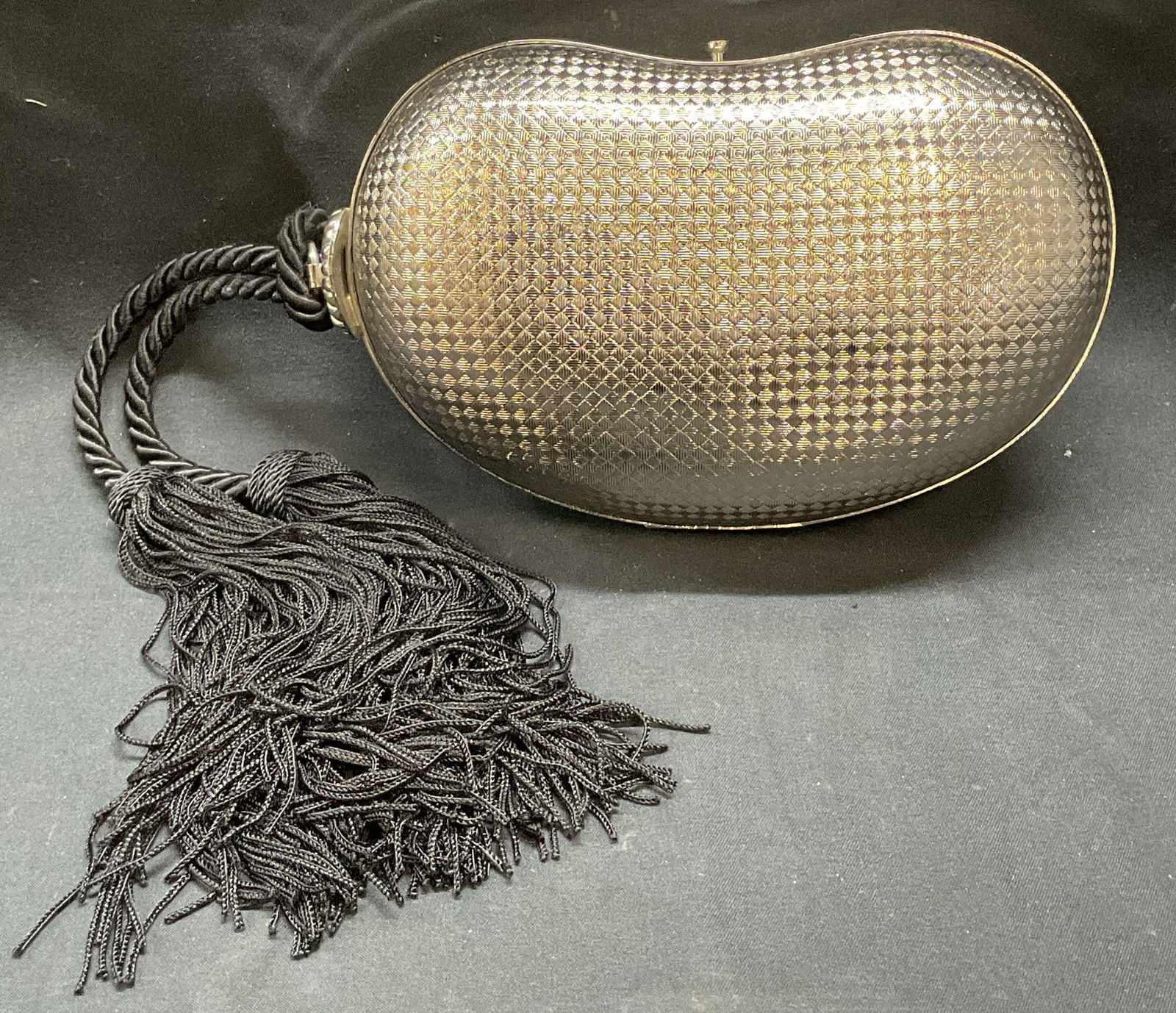 Vintage Saks Fifth Avenue Silver Tone Clutch Italy (1 of 8)