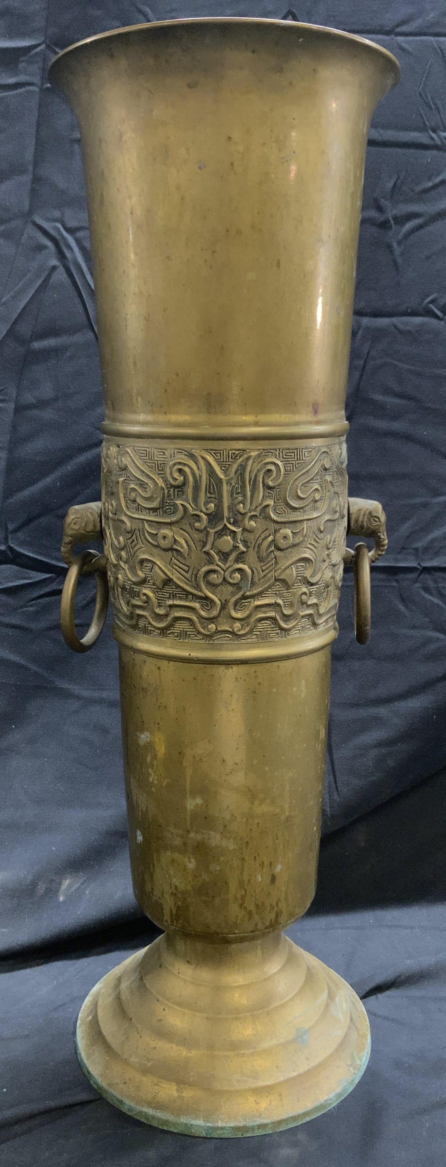 Vntg Brass Victorian Style Umbrella Stand (1 of 8)