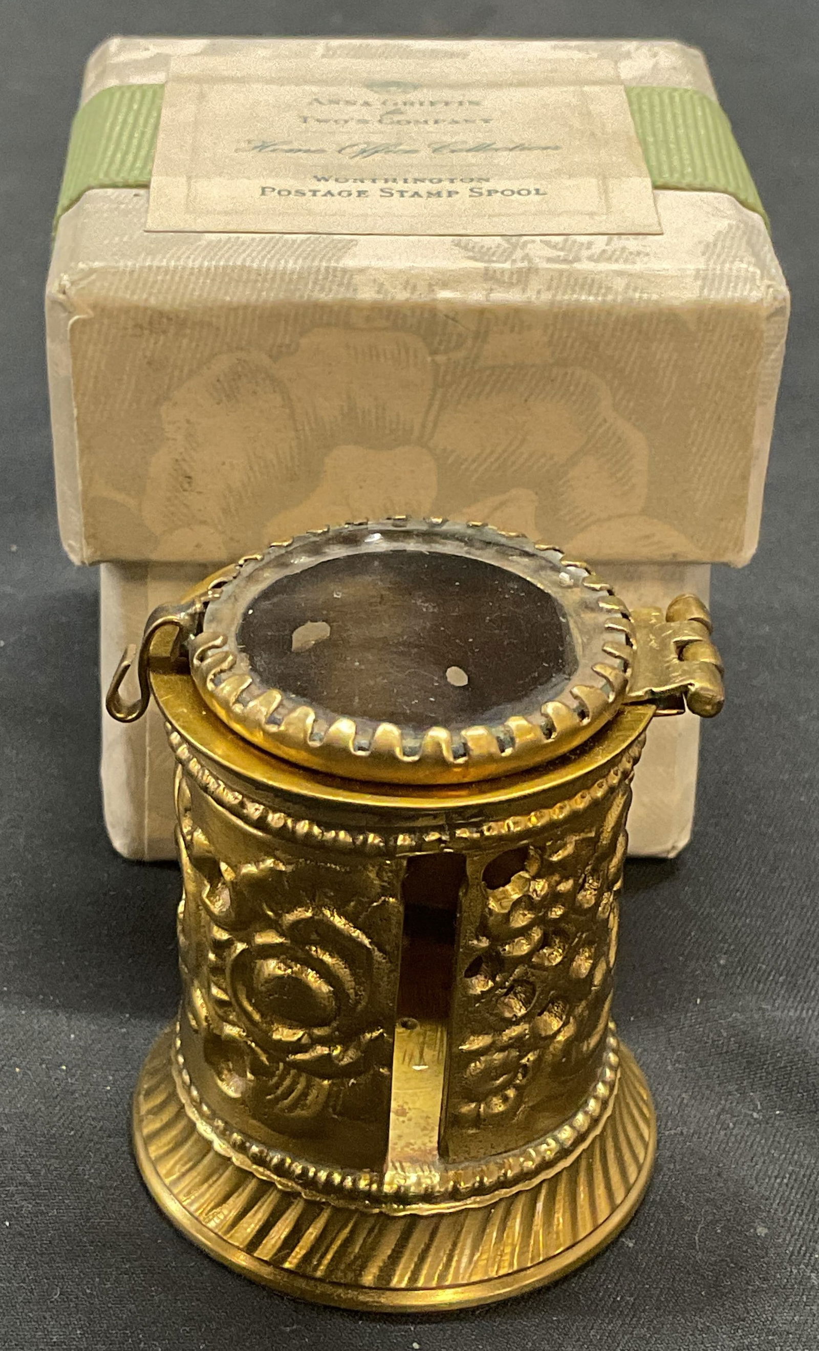 Anna Griffin TwosCompany Brass Postage Stamp Spool (1 of 8)