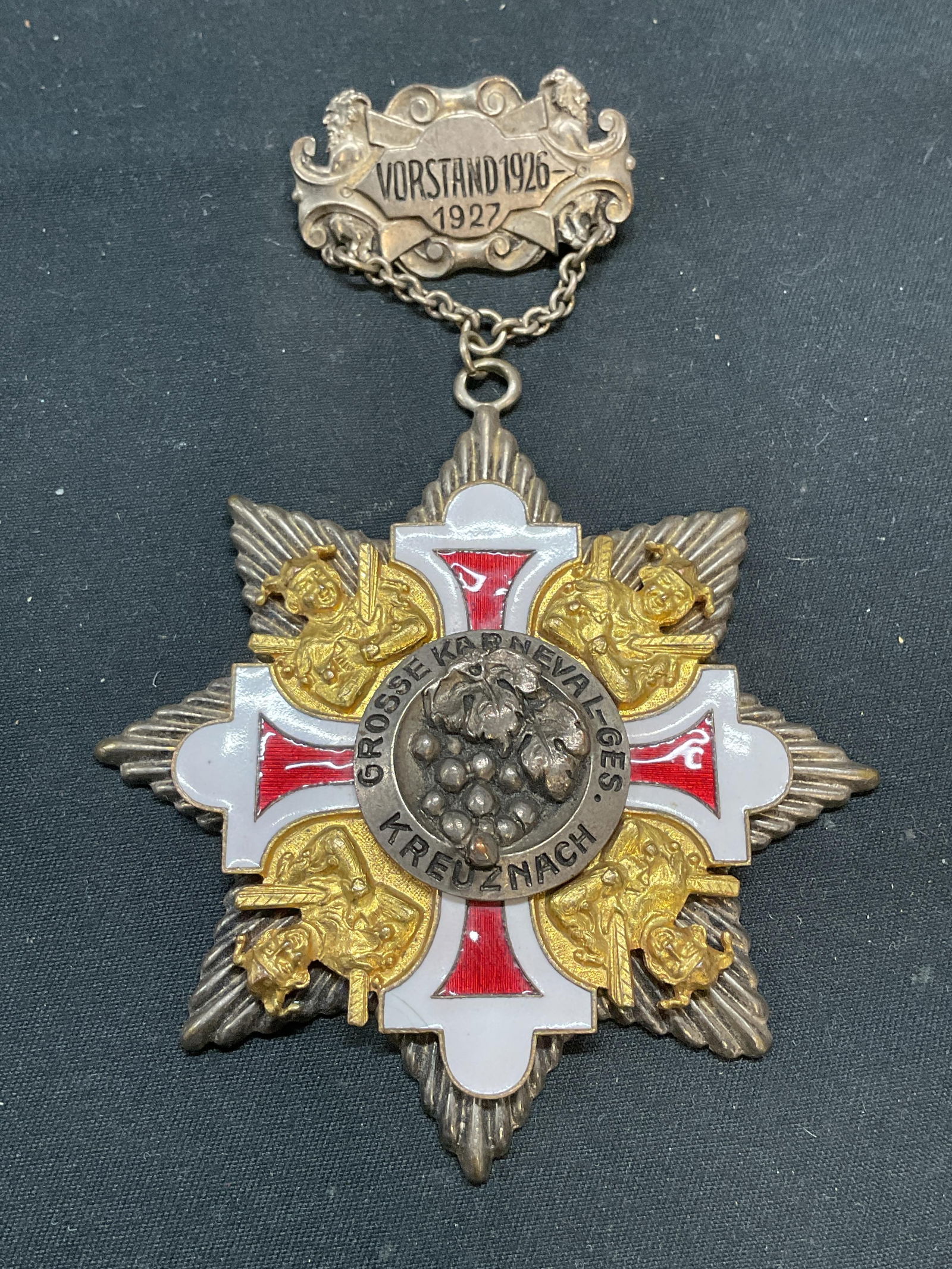 Vintage 1926 German Carnival Society Medal (1 of 6)