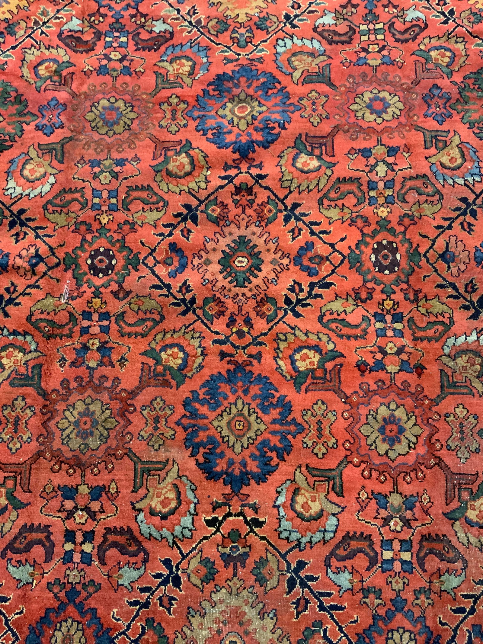 Antique Handmade Persian Wool Rug Over Size (1 of 9)