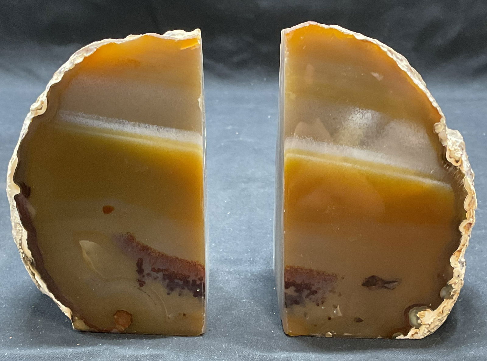 Pair Semi Precious Stone Bookends, Brazil (1 of 6)