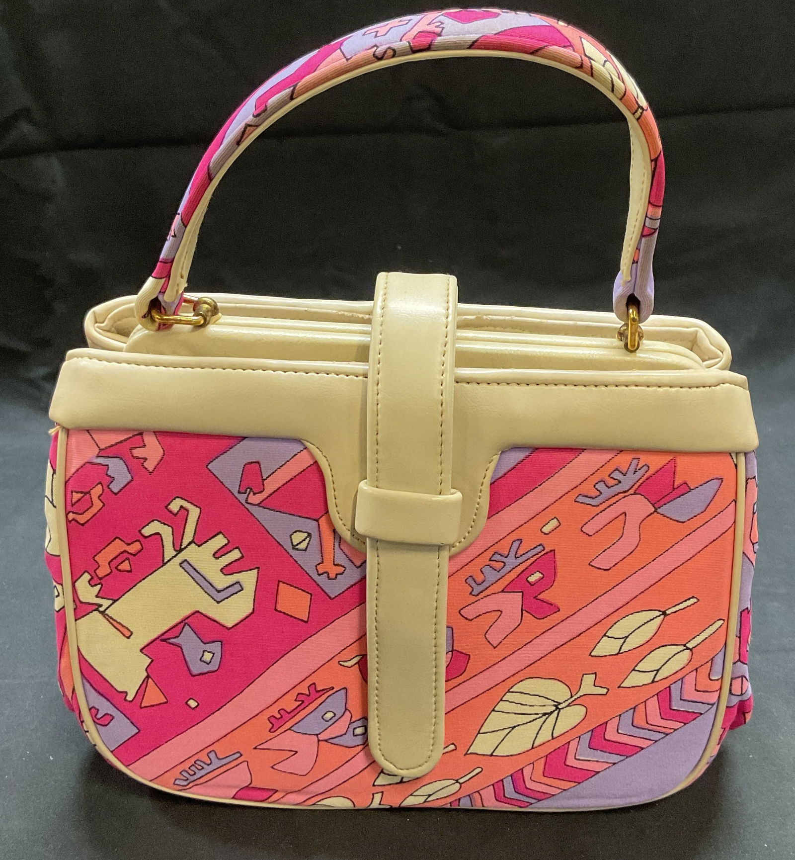 Vintage Meyers Tribal Print Handbag, USA (1 of 9)