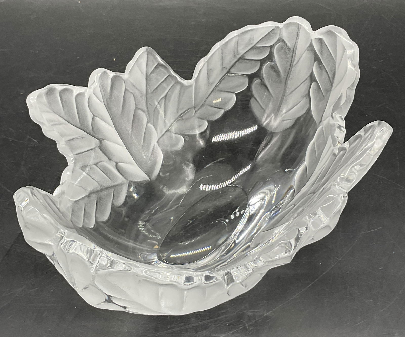 Lalique France Frosted Crystal Compiegne Bowl (1 of 8)