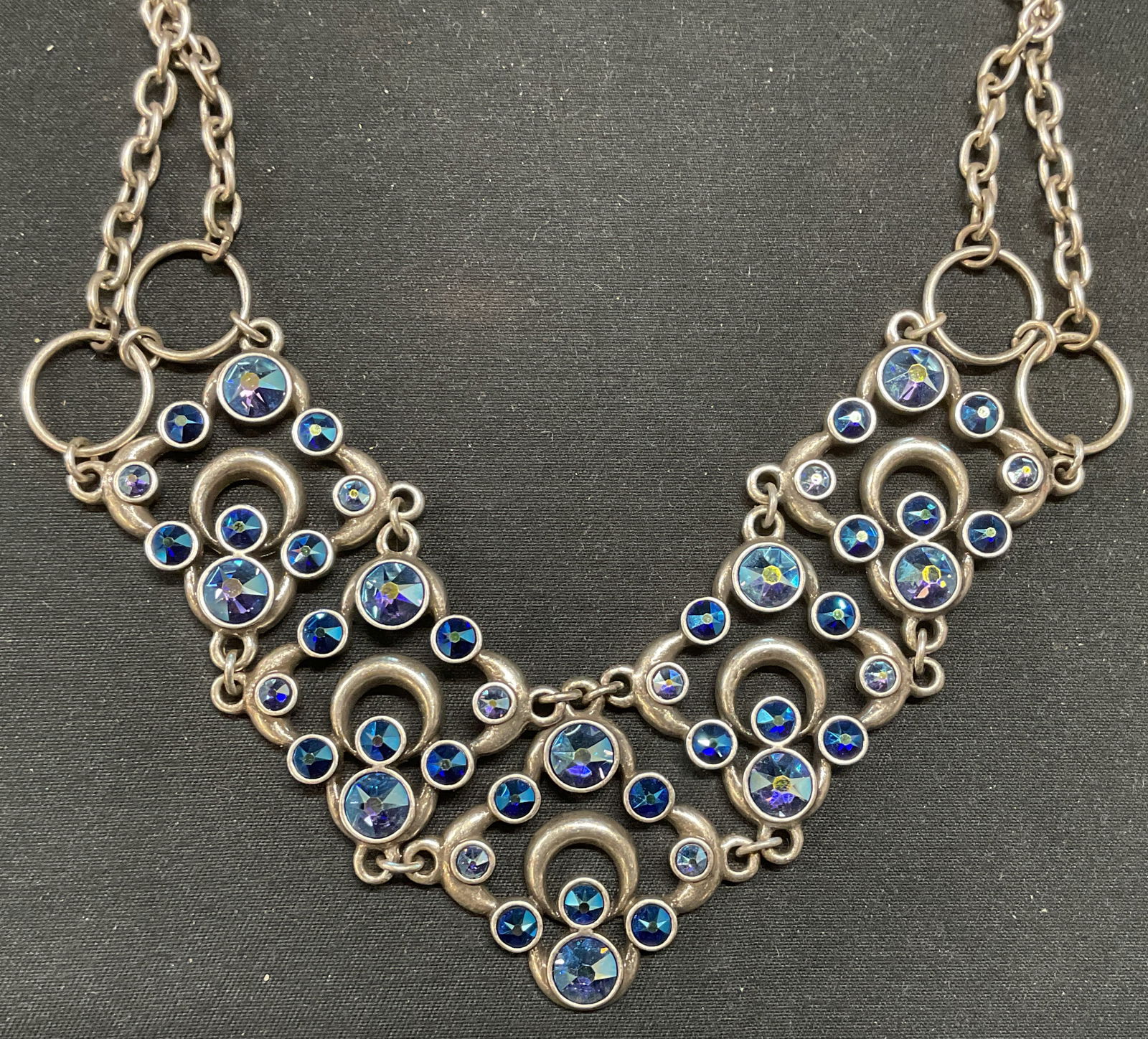 Swarovski Touchstone Blue Crystal Pendant Necklace (1 of 6)