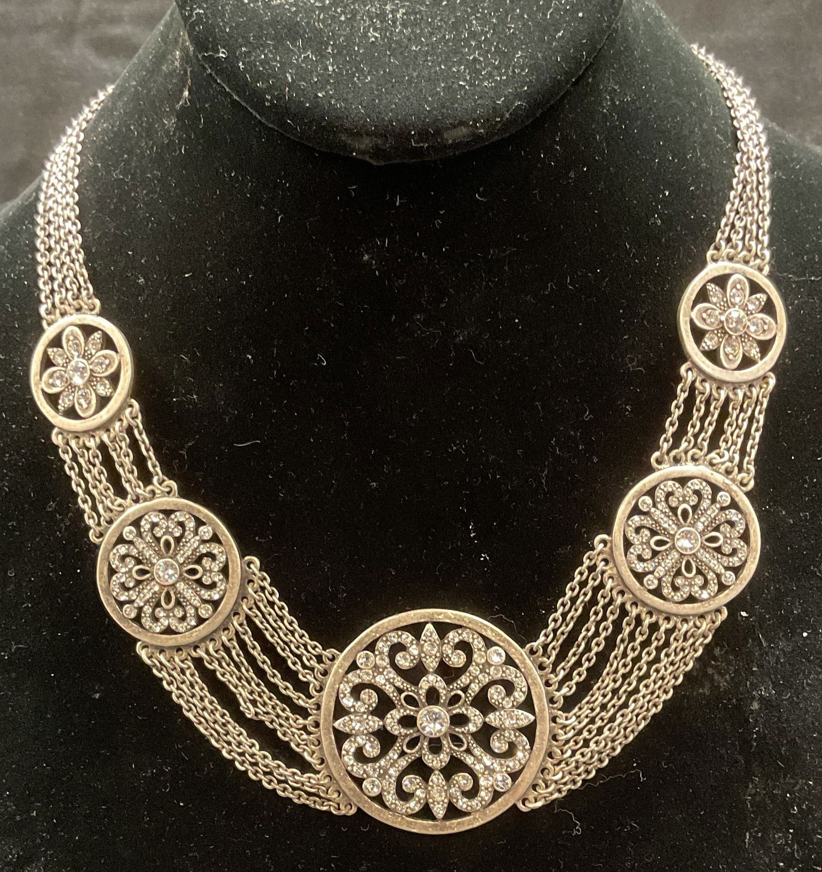 Swarovski Touchstone Crystal Pendant Necklace (1 of 7)