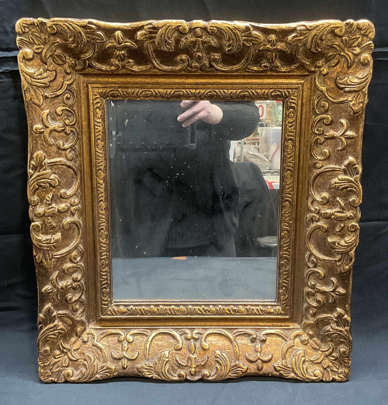 Gilt Wooden Scroll Wall Mirror (1 of 6)