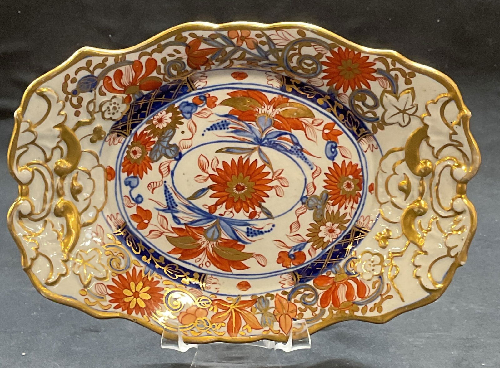 Antique Patent Ironstone China Imari Plate (1 of 8)