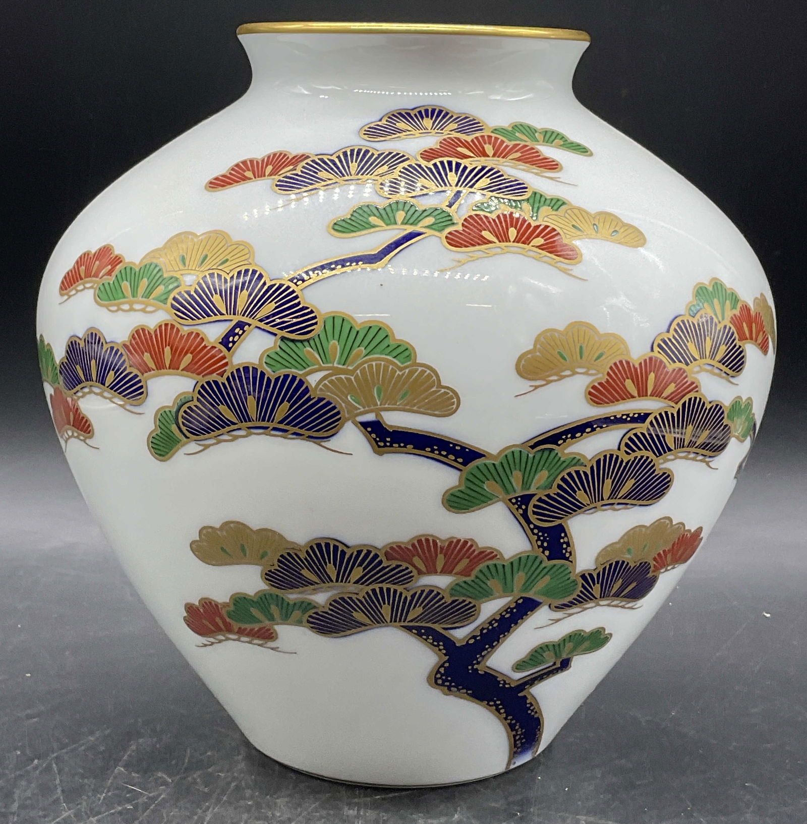 Signed Asian Porcelain Hand Painted Vase (1 of 10)