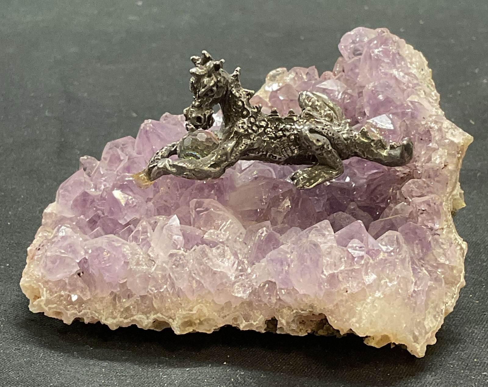 Dragon with Crystal on Amethyst Base (1 of 6)