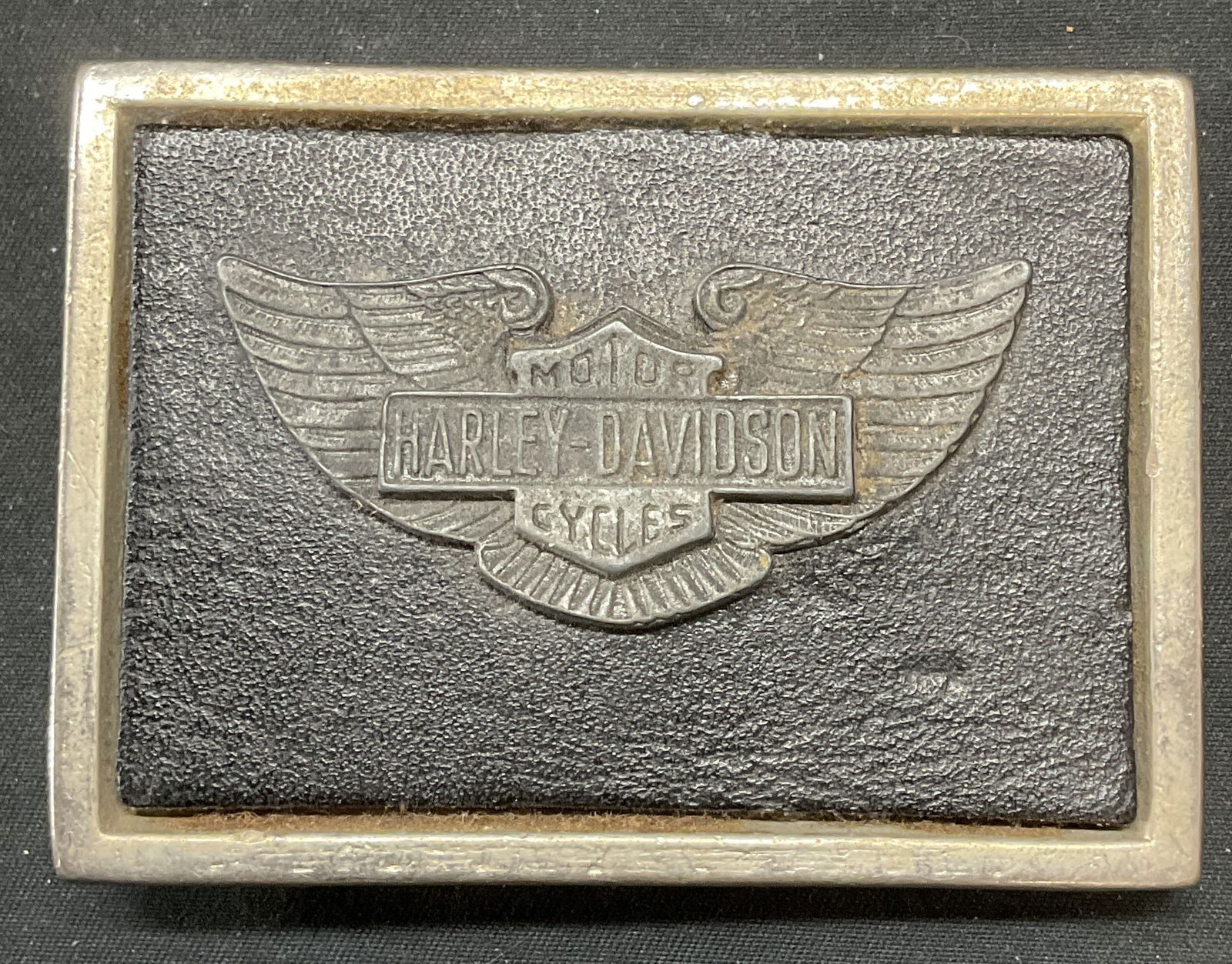Harley Davidson Motorcycles Leather Belt Buckle (1 of 6)