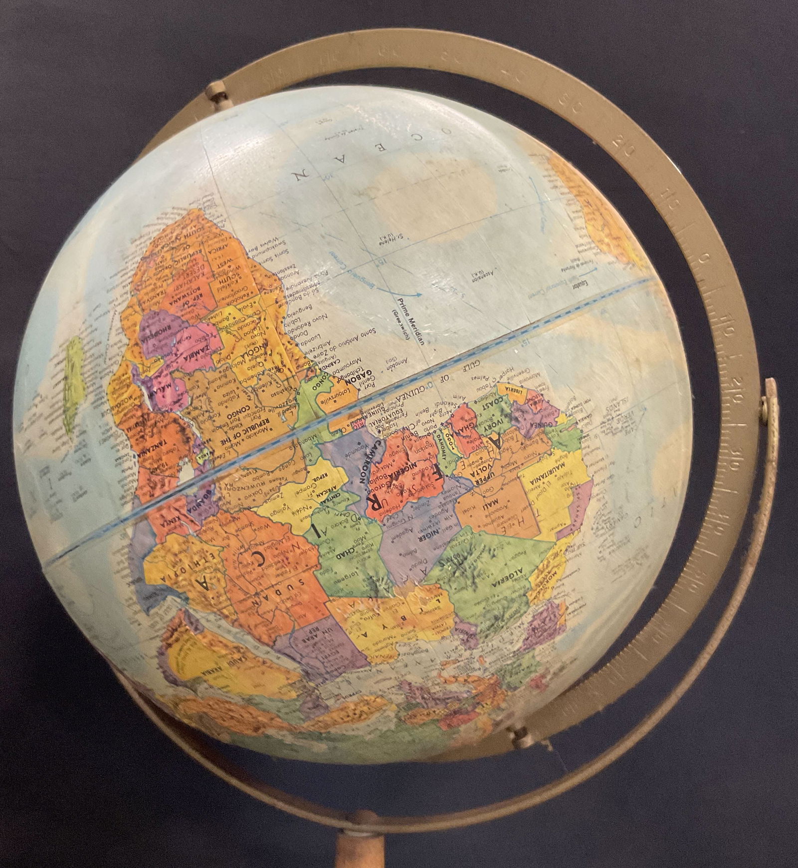 Vintage Mid Century Modern Standing Globe (1 of 9)