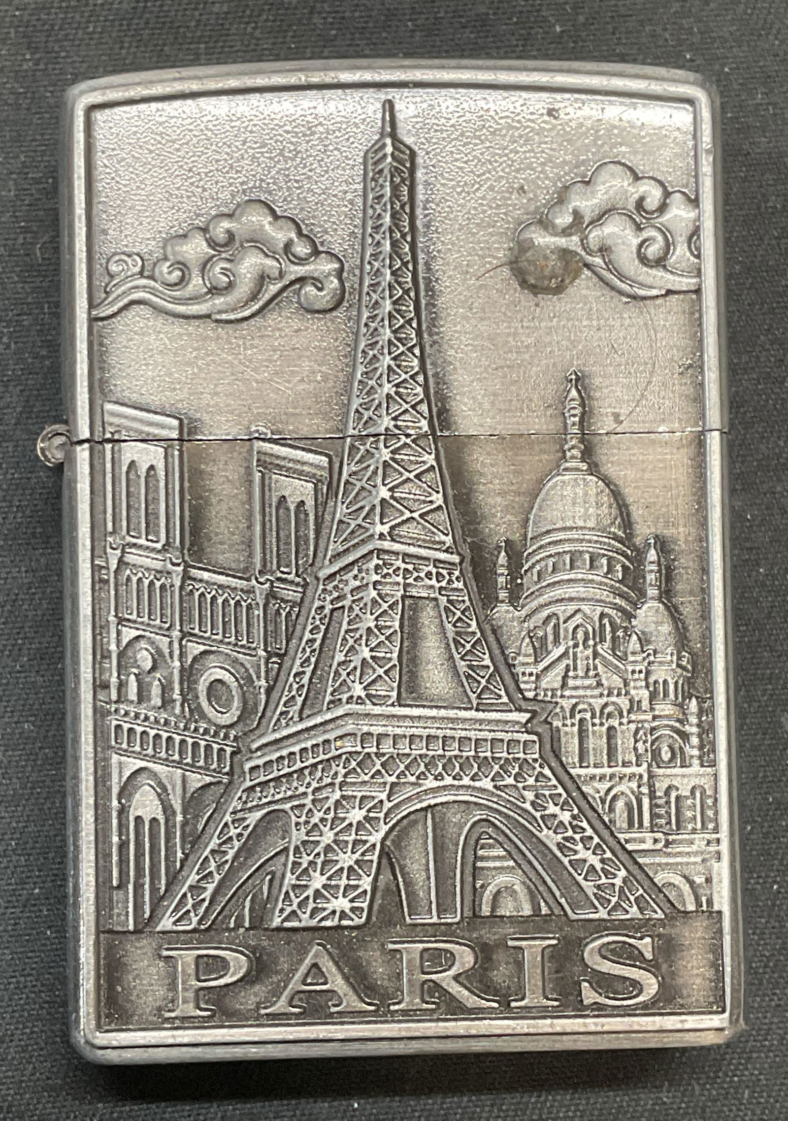 Vintage Eiffel Tower Paris Silver Tone Lighter (1 of 6)