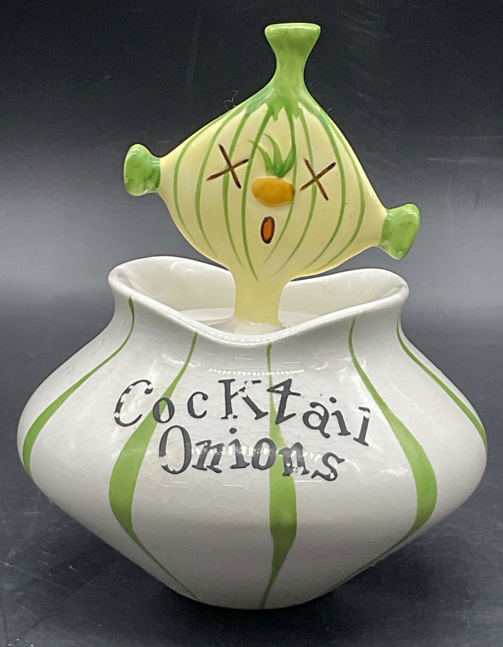 1958 HOLT HOWARD Pixie Cocktail Onions Jar, Lid (1 of 13)