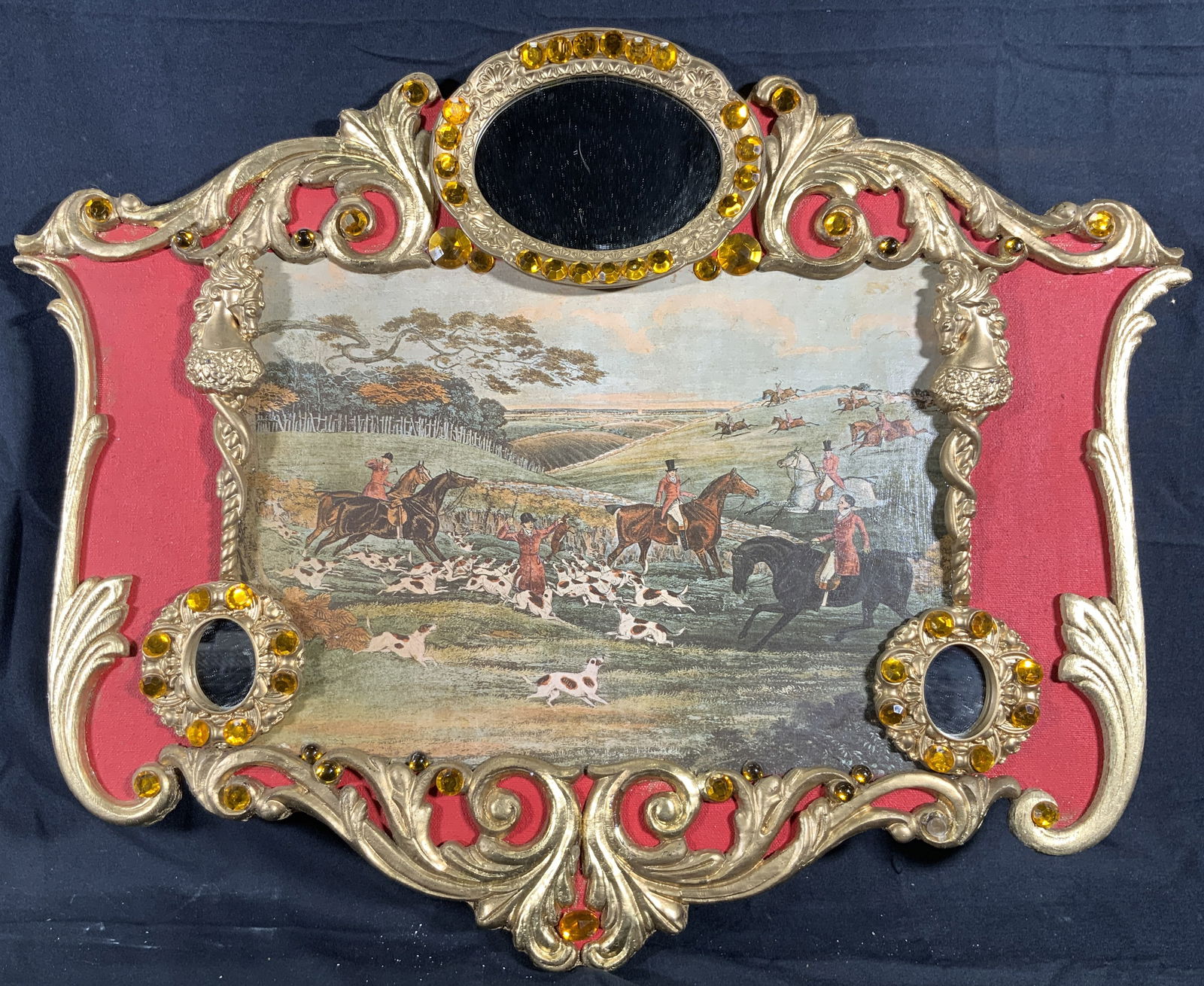 Haggerty The Fox Hunt Lithograph Art Organ Panel (1 of 8)