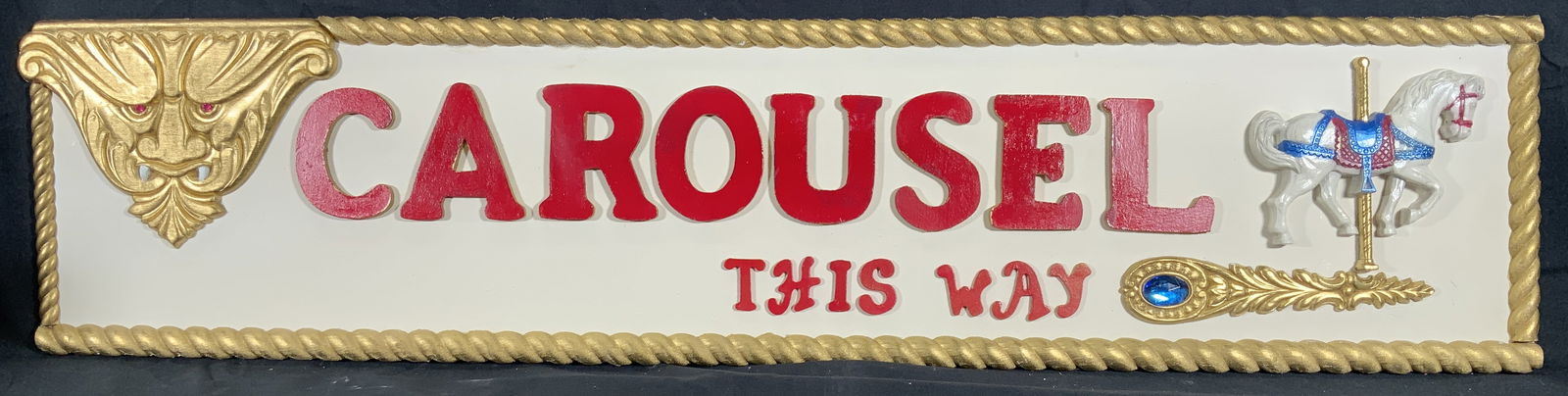 Ornate Decorative Carousel This Way Wall Panel (1 of 8)