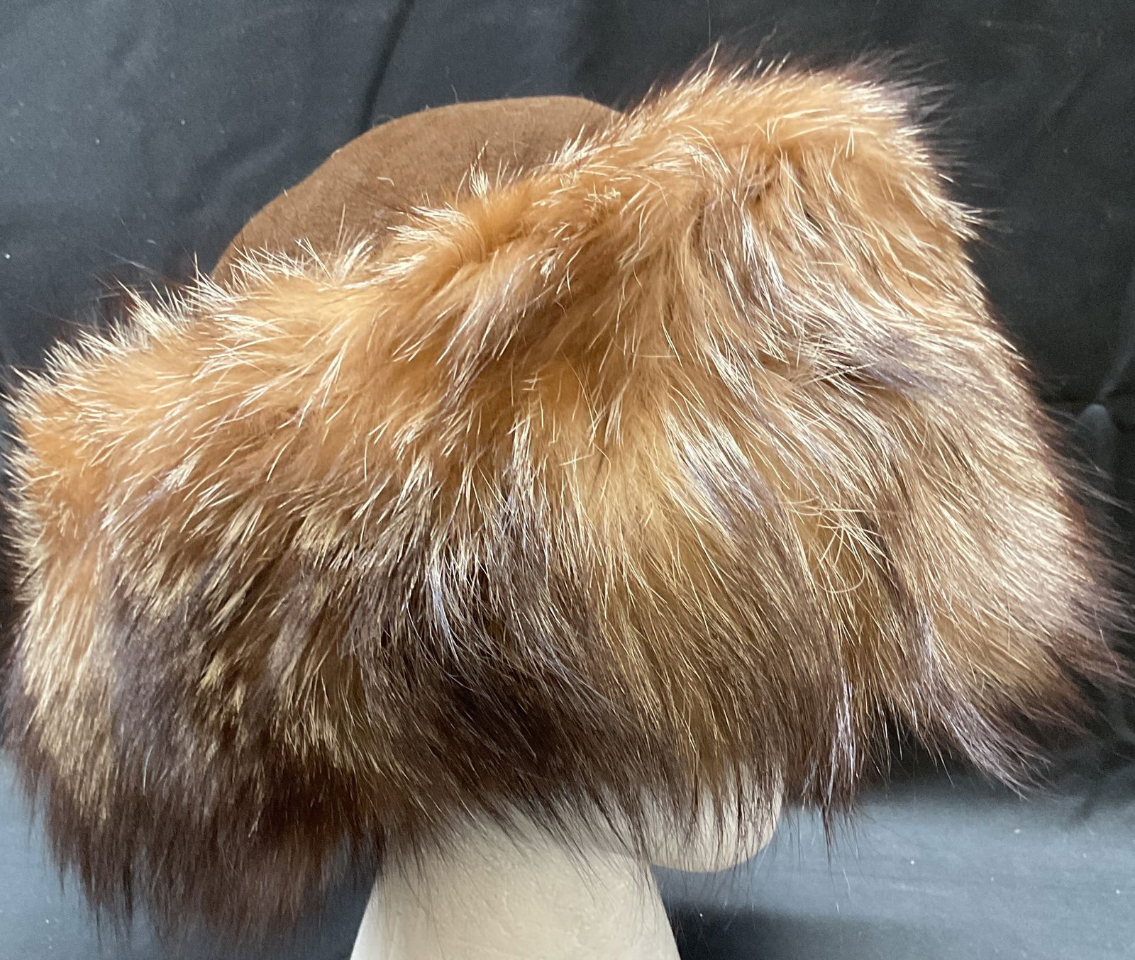 Vintage Lenore Marsha Brown Fur Hat (1 of 7)