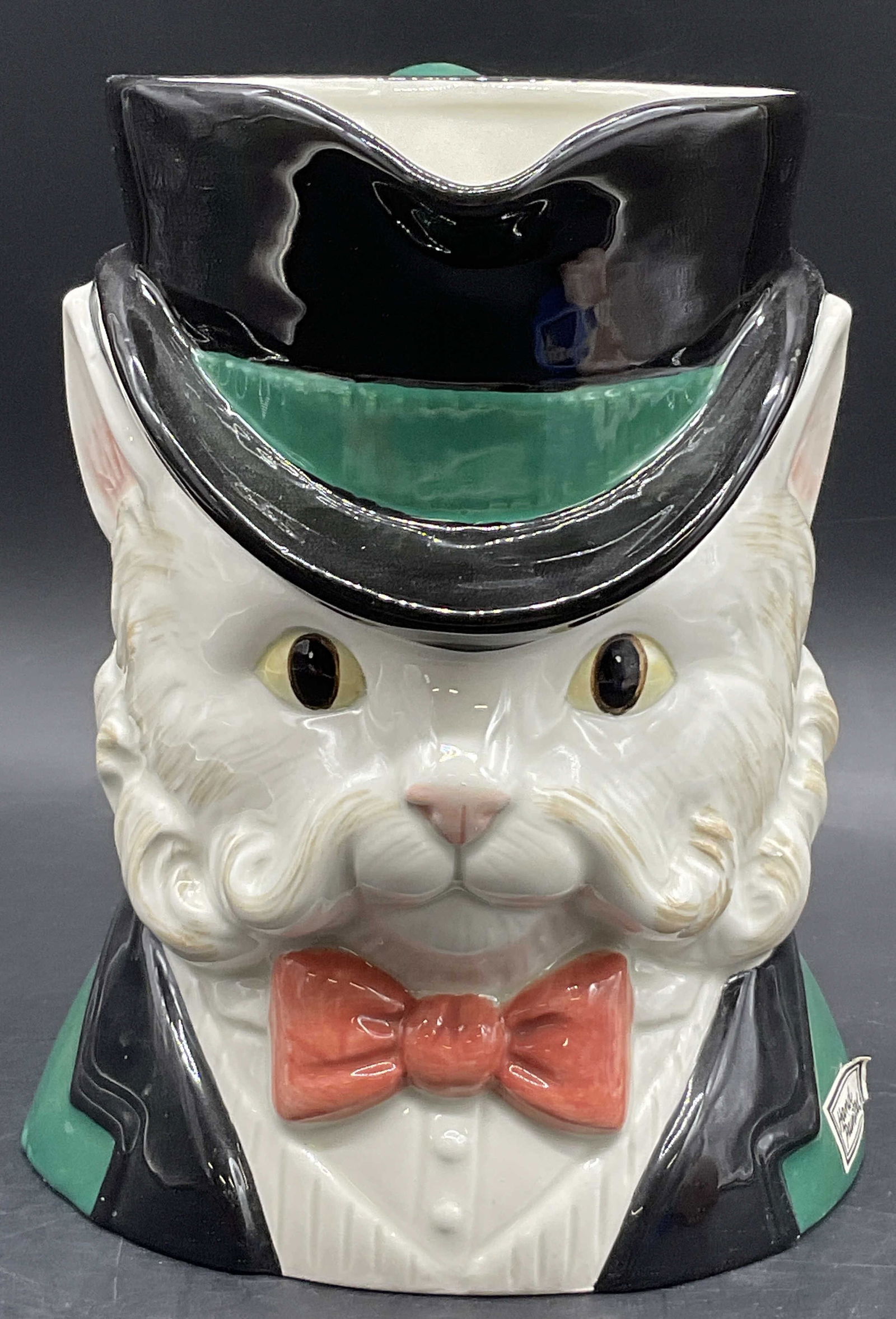 1988 Fitz & Floyd Hand Painted Ceramic Cat Pitcher (1 of 9)