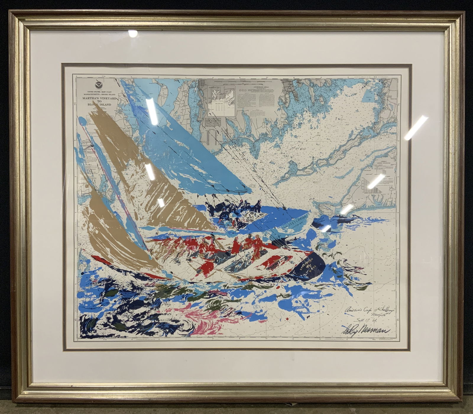 After LeRoy Neiman Americas Cup 1964 Lithograph (1 of 13)