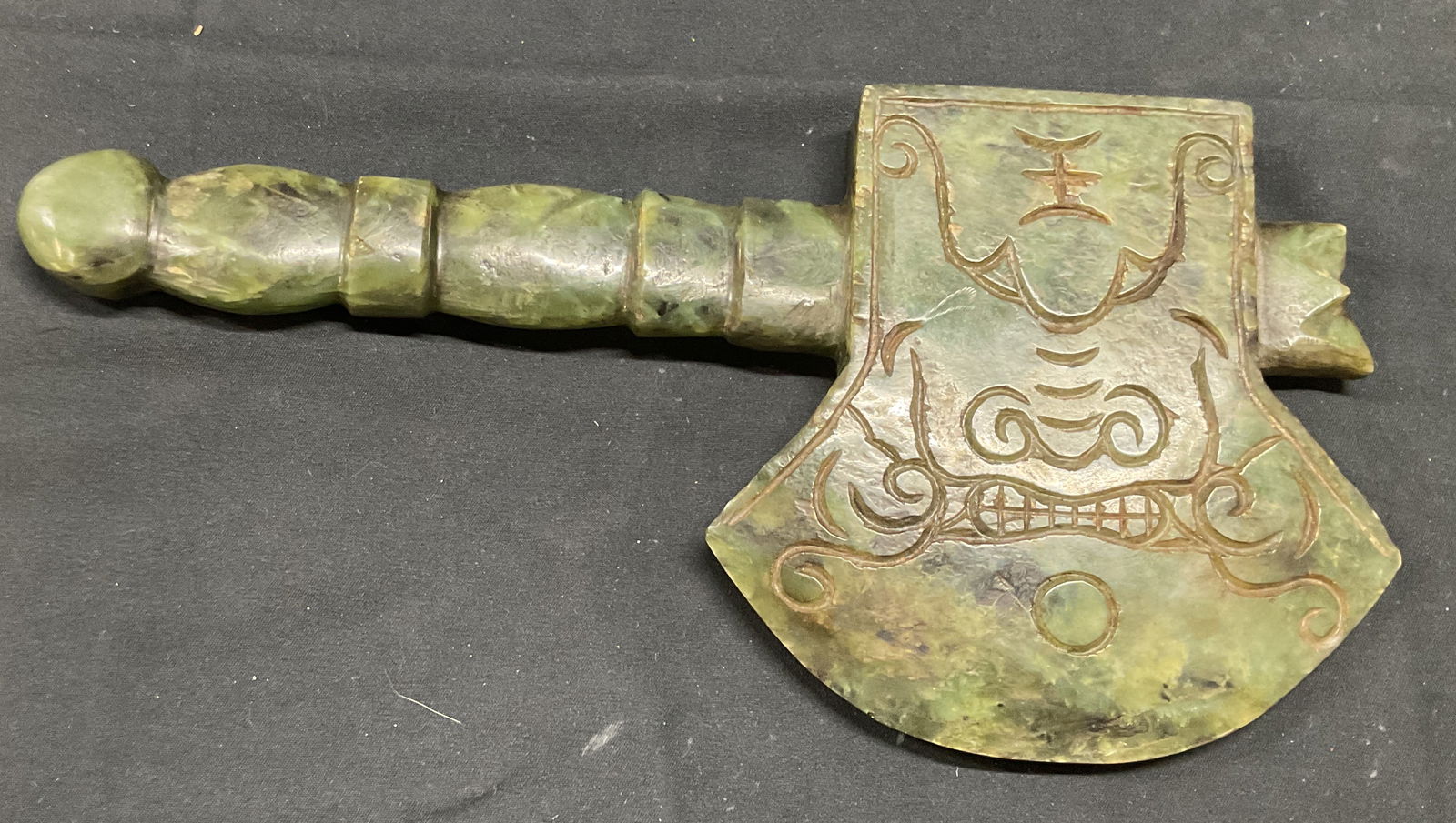 Vintage Asian Hand Carved Jade Axe Hatchet (1 of 6)