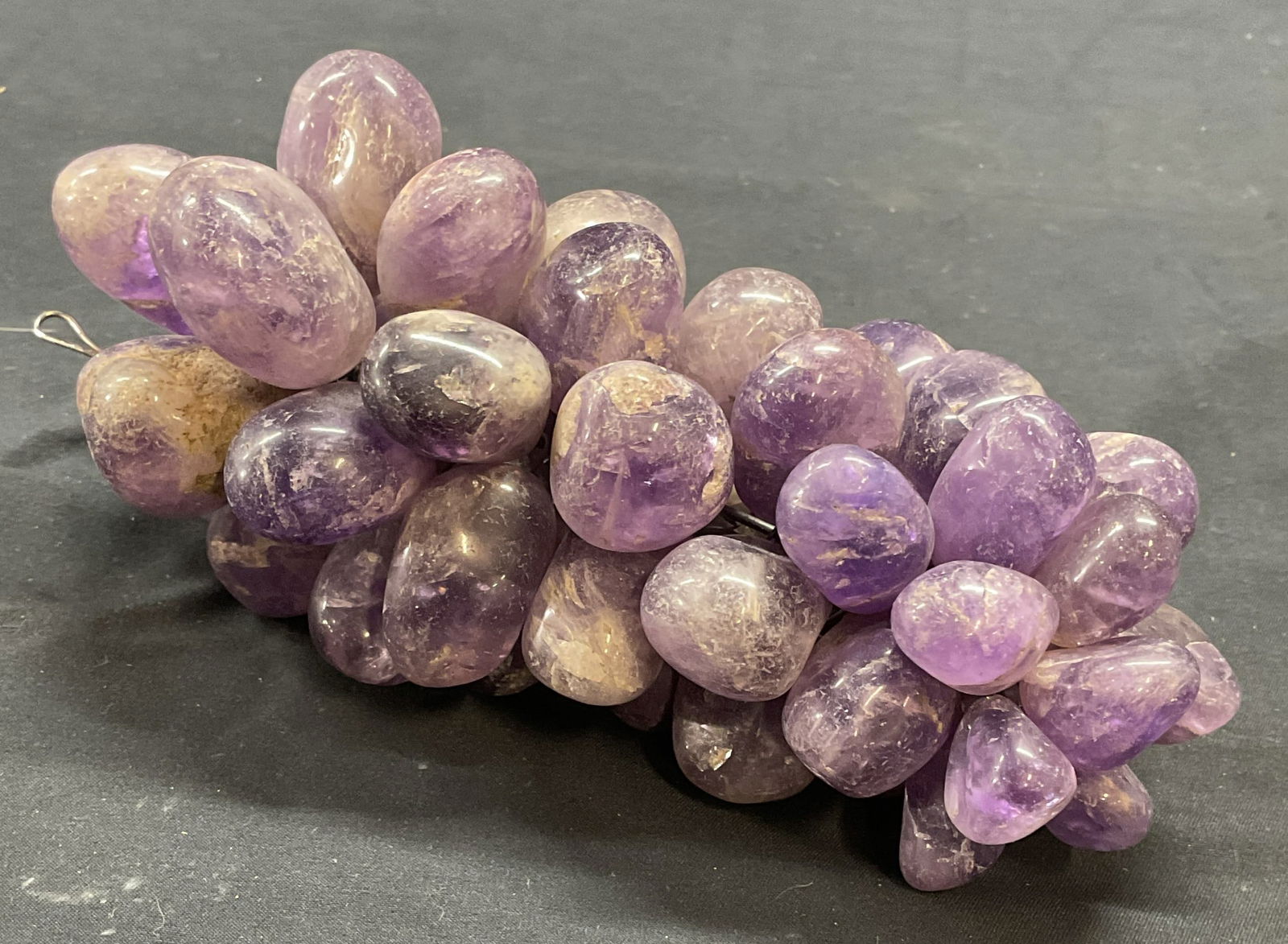 Vintage Purple Jade Grape Bunch Figural (1 of 6)