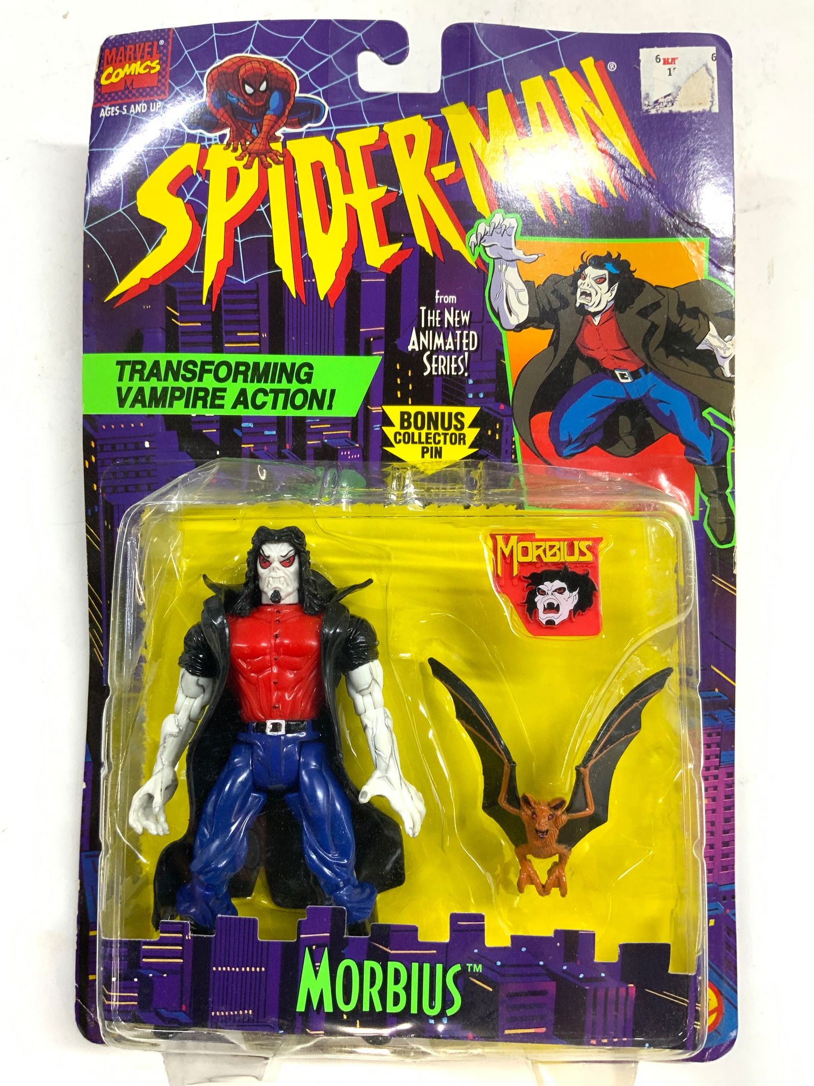 TOY BIZ SPIDERMAN MORIBUS Action Fig In Pack 1995 (1 of 8)