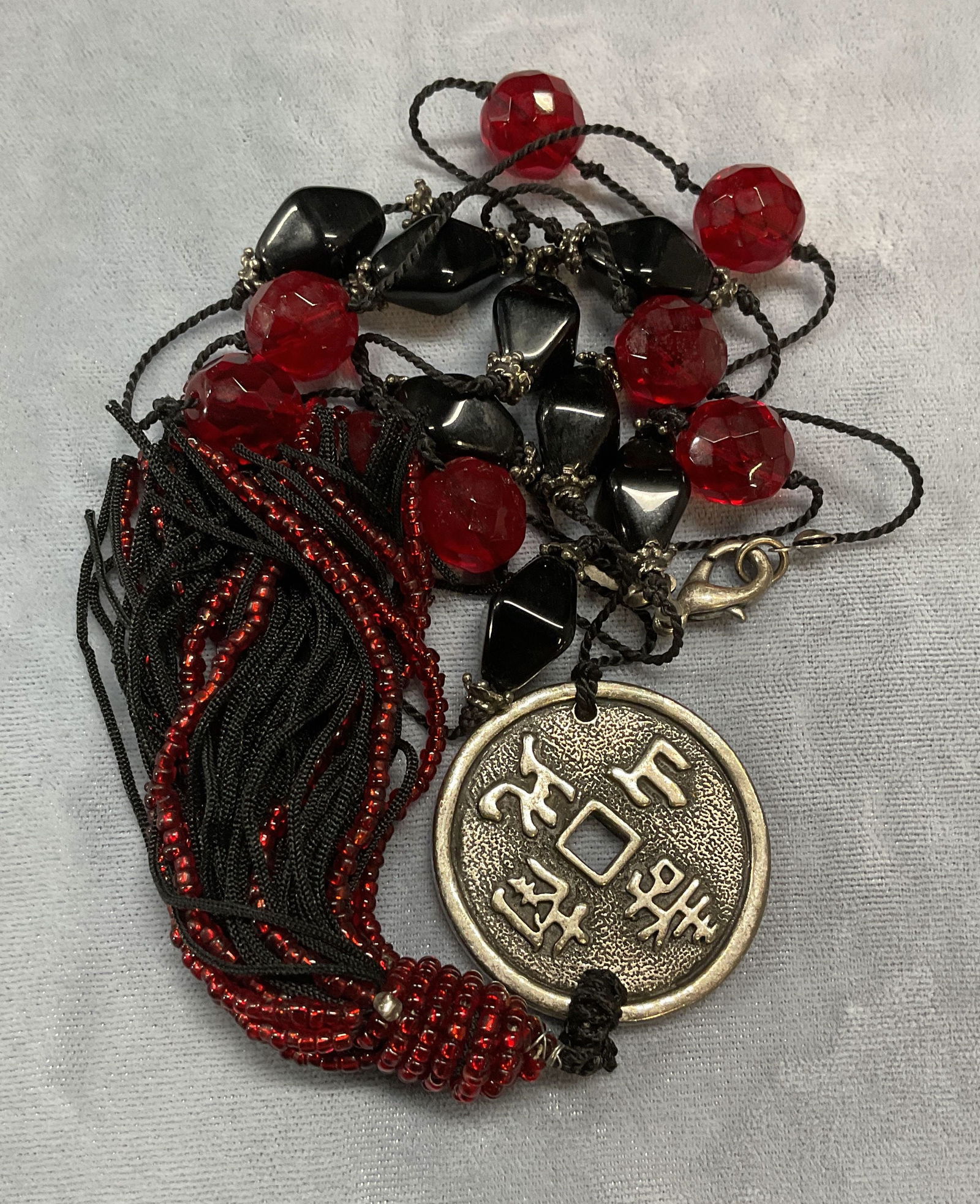 Chicos Crystal Chinese Pendant Necklace (1 of 7)