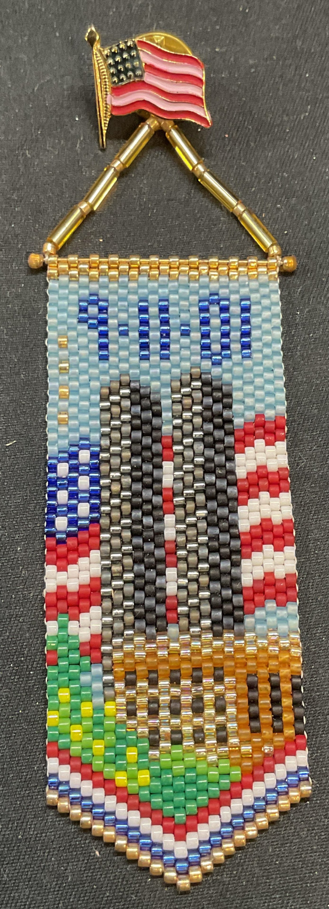 Beaded 9/11 Memorial Remembrance Pin (1 of 6)