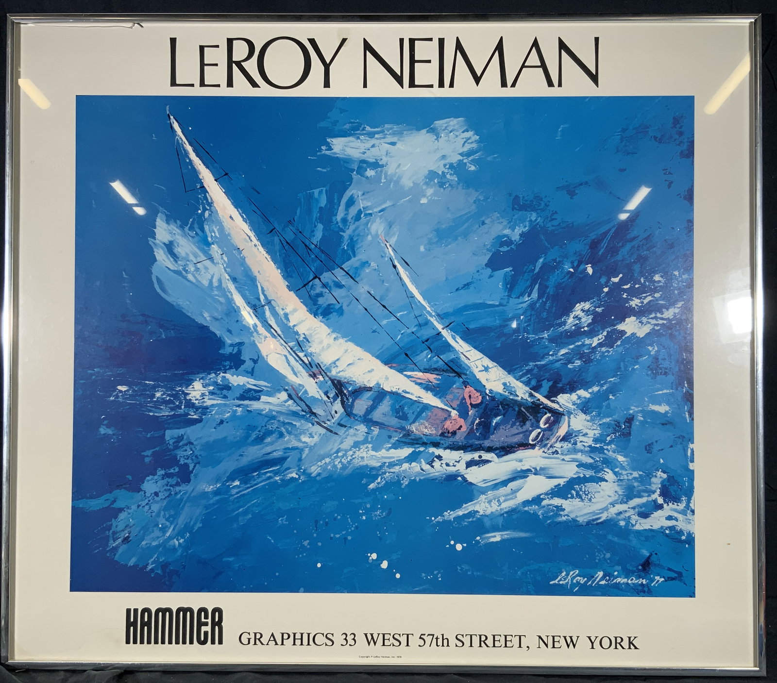 After Leroy Neiman Sail Boat Racing 1978 Litho (1 of 7)