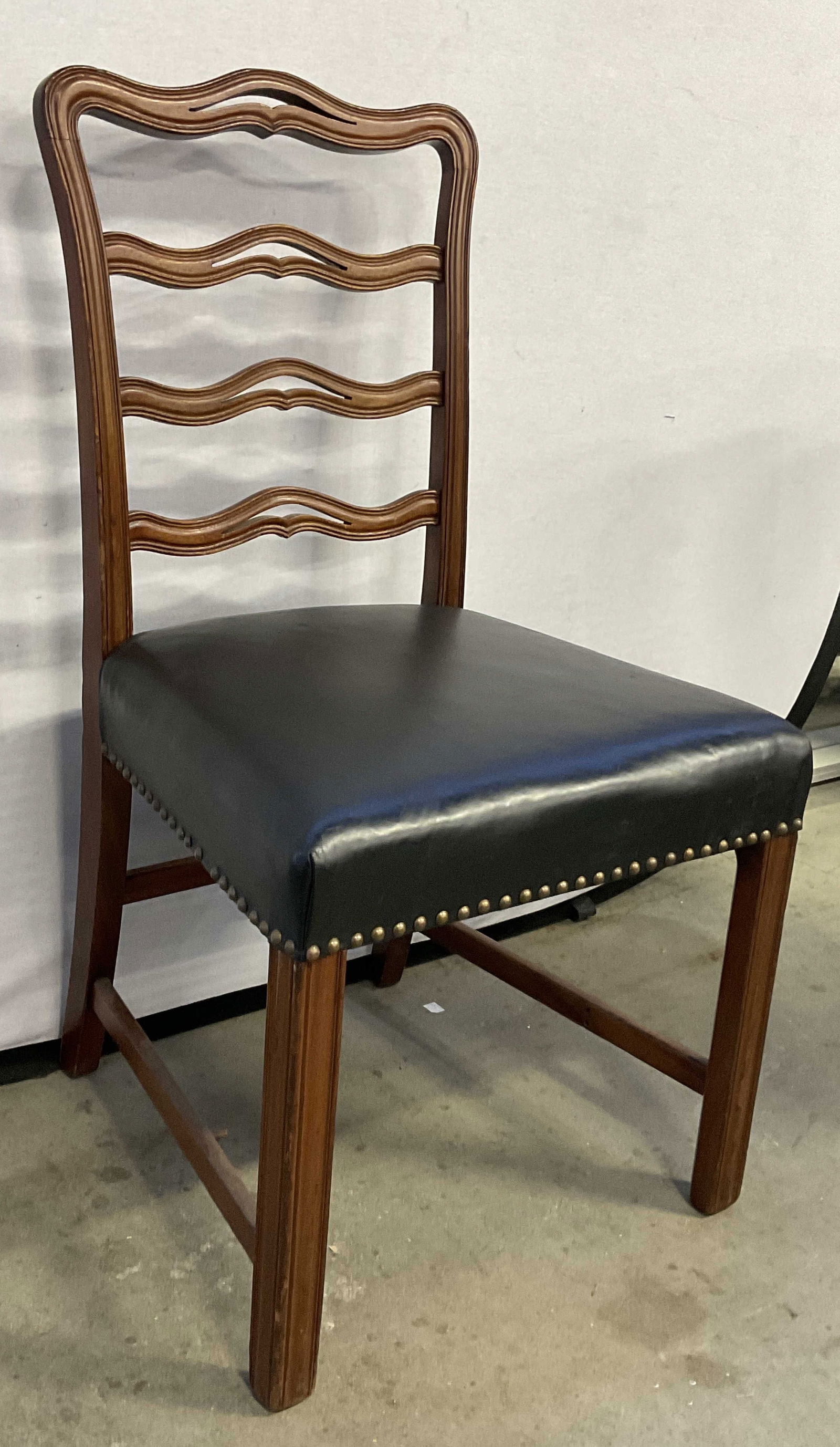 Vintage Ladder Back Nailhead Detail Chair (1 of 8)